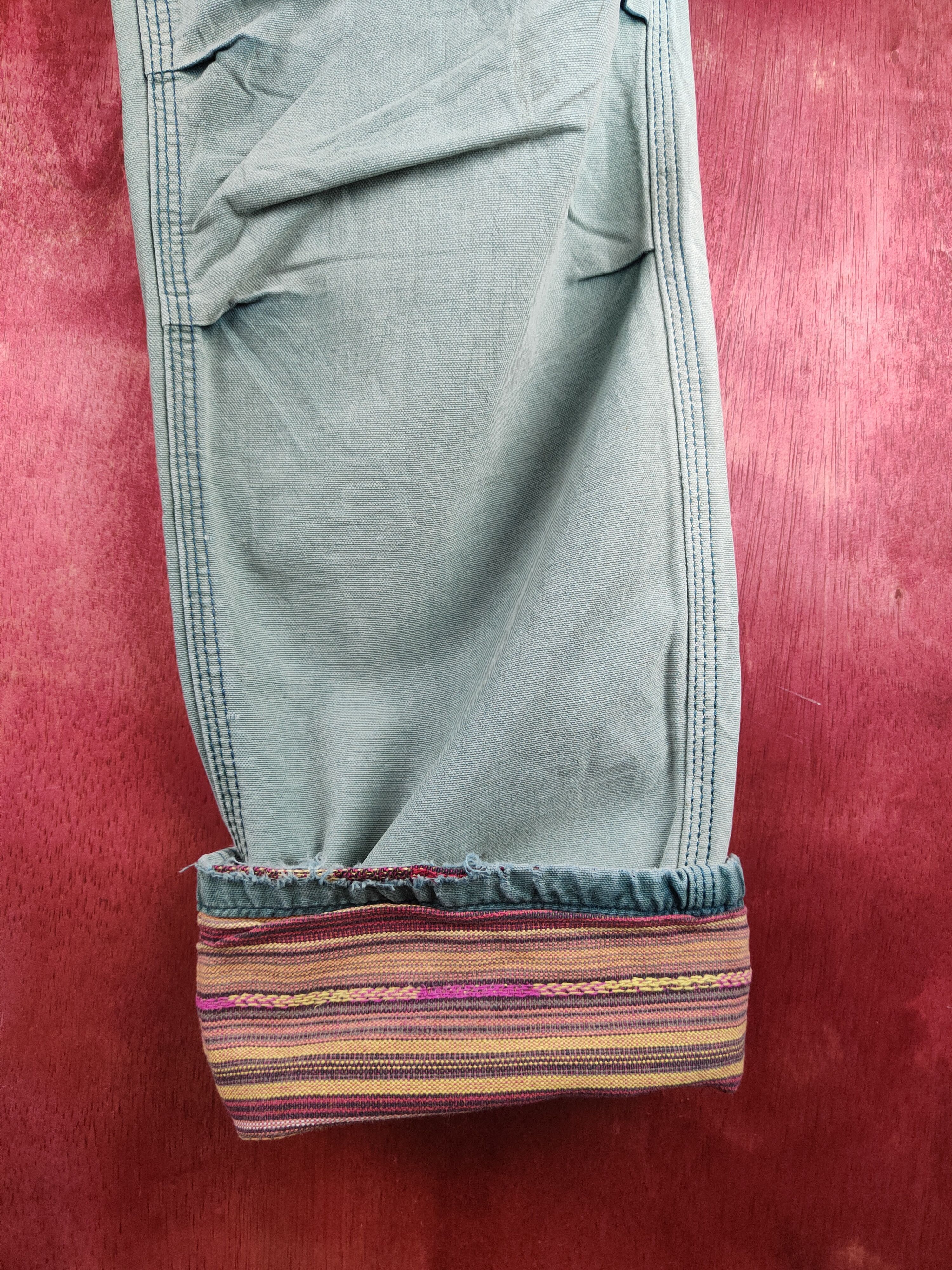 Japanese Brand Vintage Ortega Green Faded Cargo Pants N#S2828 Size US 30 / EU 46 - 7 Thumbnail
