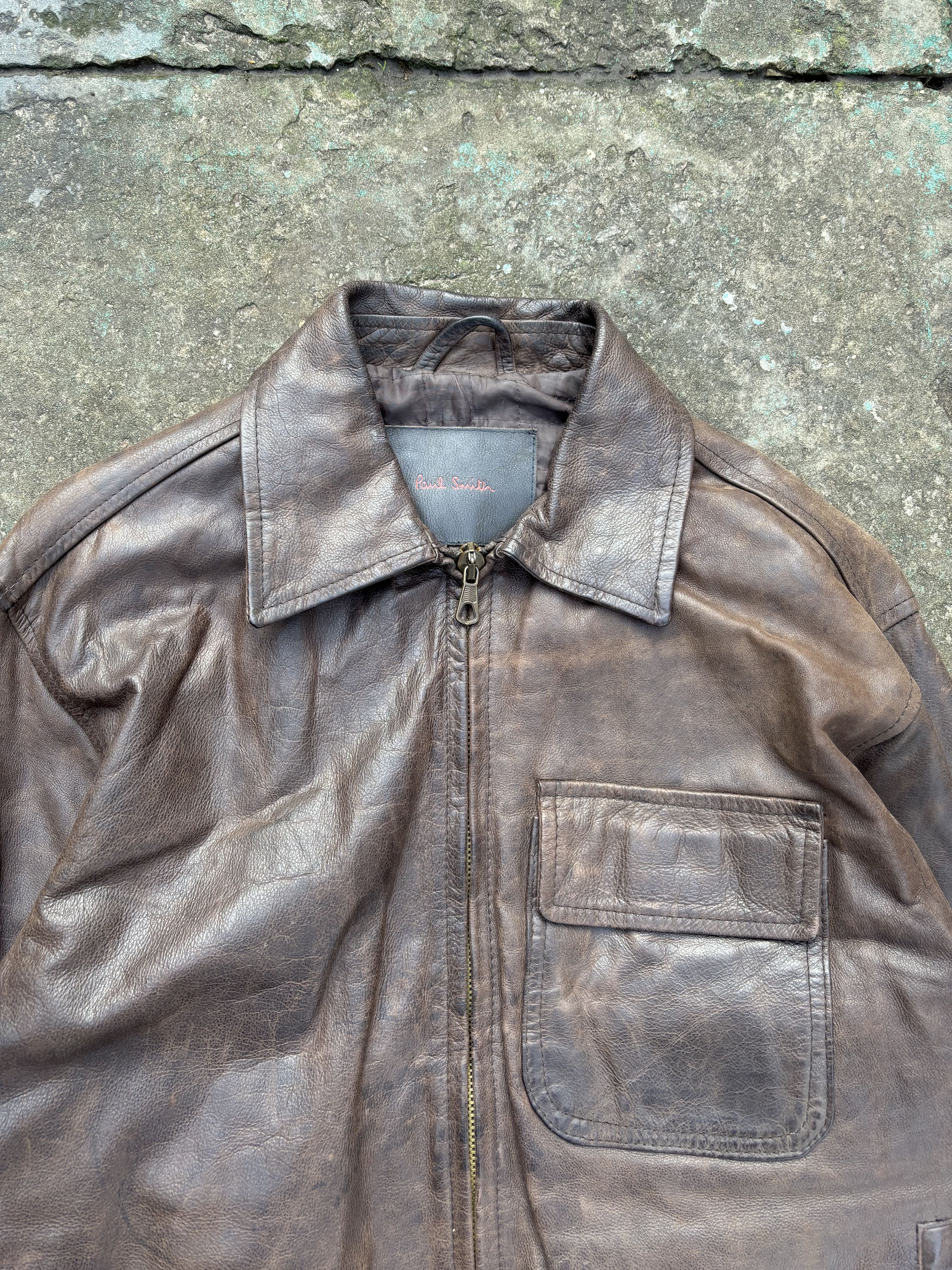 Paul Smith Vintage Paul Smith Brown Leather Jacket Size US M / EU 48-50 / 2 - 2 Thumbnail