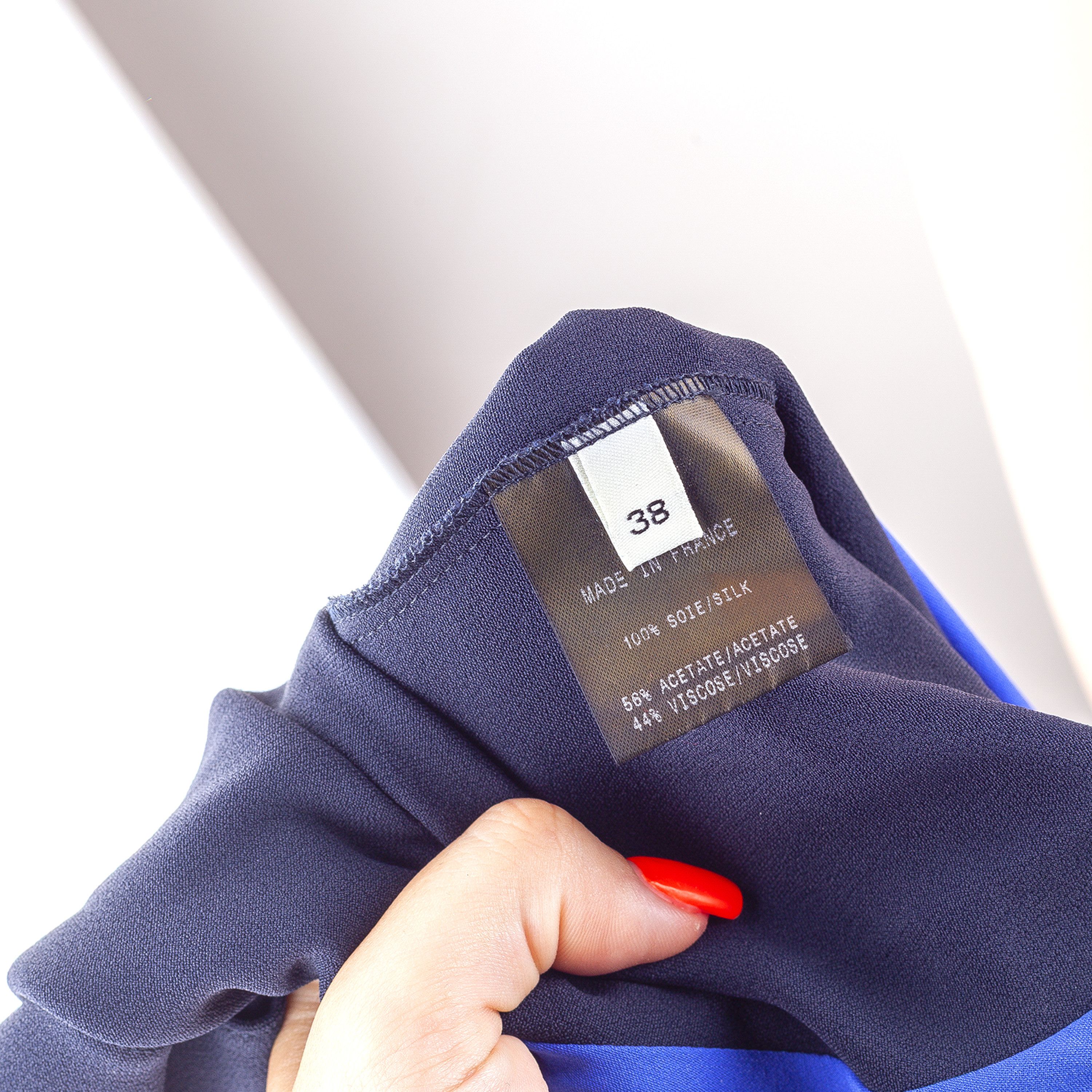 Mugler Thierry Mugler Blue/Black Long Sleeve Shirt (M) Size M / US 6-8 / IT 42-44 - 11 Thumbnail