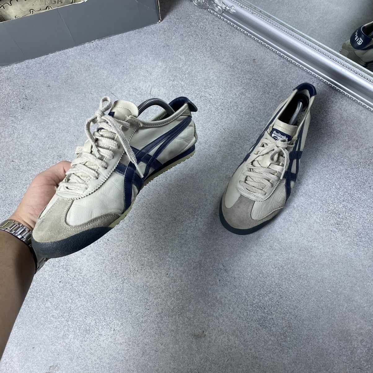 Asics Vintage Asics Tiger Onitsuka Leather Sneakers Size US 8 / EU 41 - 3 Thumbnail