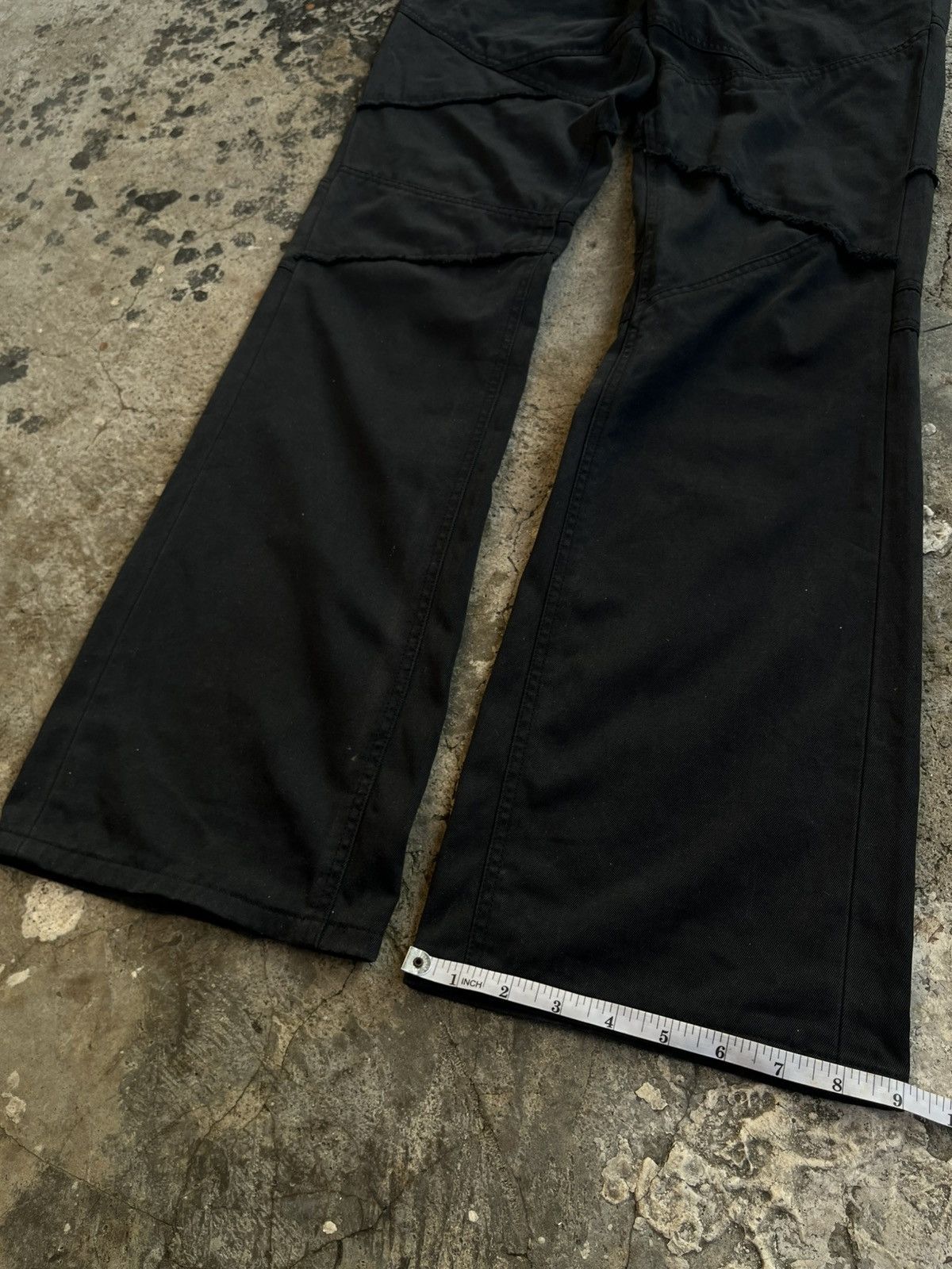 Tornado Mart 2000s JAPANESE PATTERN BREAK FLARE BOOTCUT PANTS VKEI GOTHIC Size US 30 / EU 46 - 17 Thumbnail