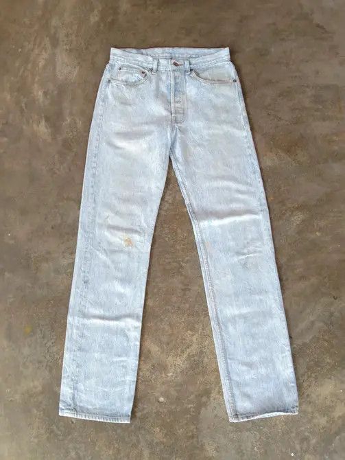 Levi's × Vintage 1989 Vintage Levis 501 Made In USA Jeans 29x33 Size US 29 - 1 Thumbnail