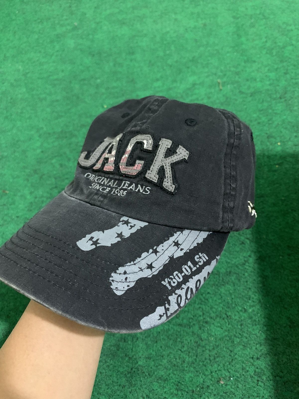 Le Grande Bleu (L.G.B.) × Michel Klein MICHEL KLEIN JACK DISTRESSED HATS Size ONE SIZE - 4 Thumbnail