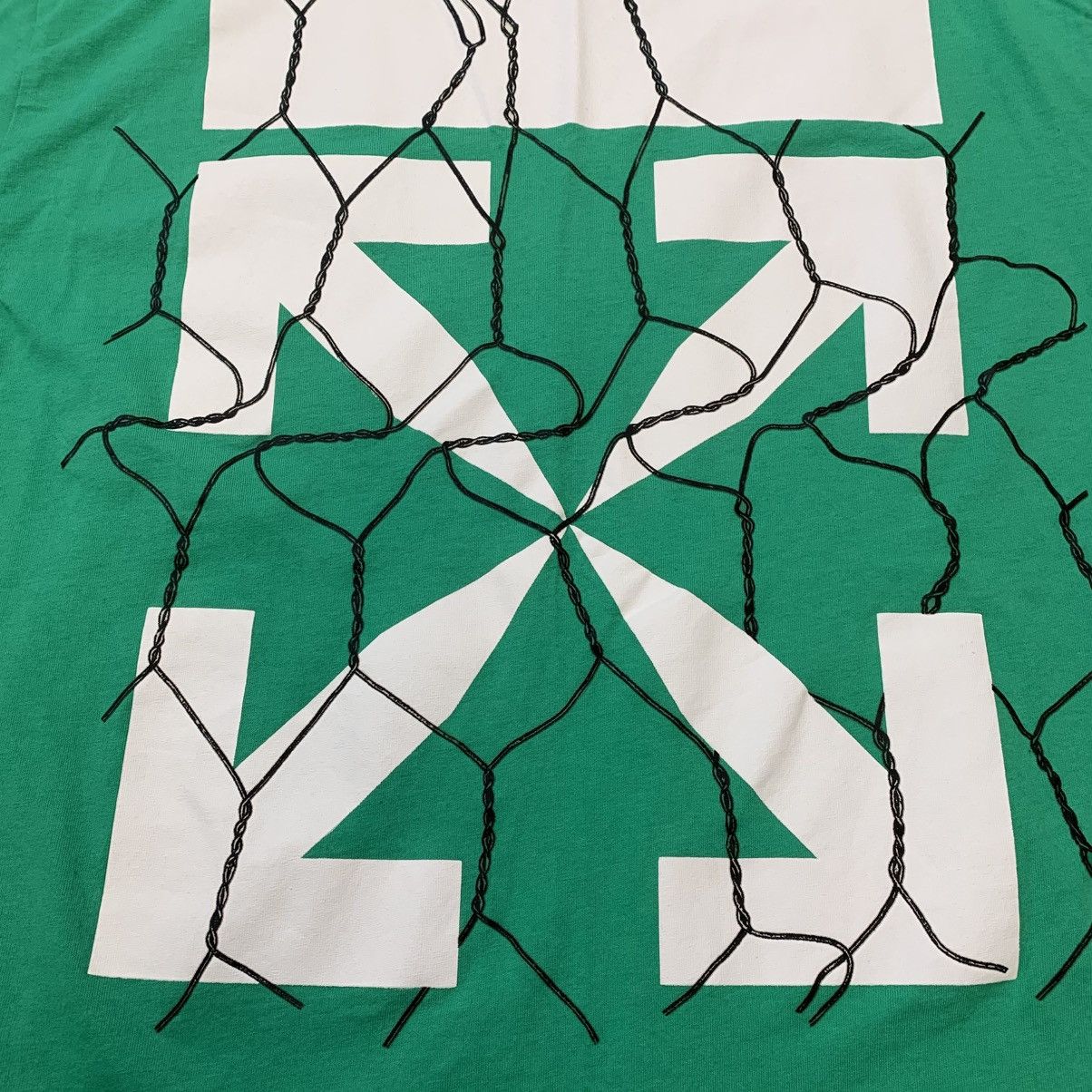 Off-White Off White Large Tee Fence Arrows Green T-Shirt Virgil Abloh Size US L / EU 52-54 / 3 - 4 Thumbnail