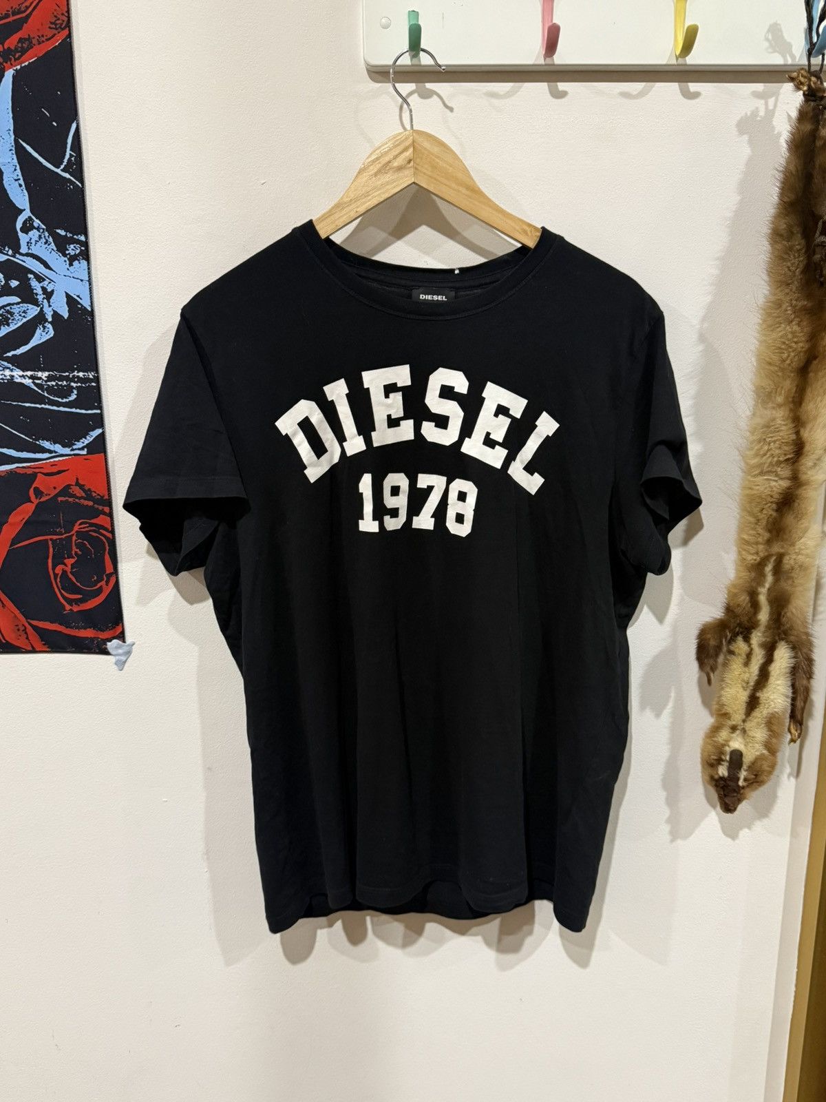Diesel Diesel 1978 Tee Black T-Shirt Size US M / EU 48-50 / 2 - 1 Thumbnail