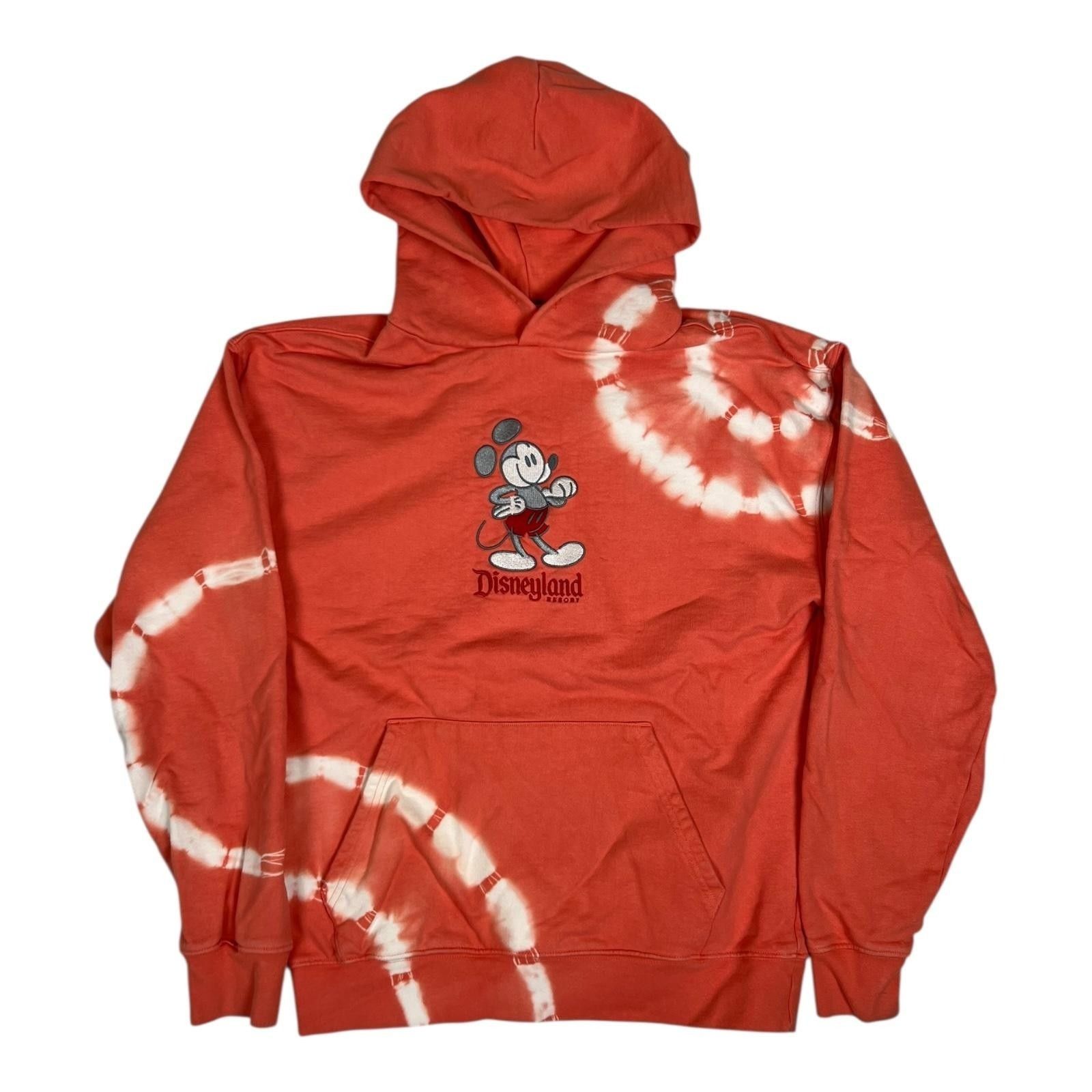 Disney Disney Mickey Mouse Hoodie Mens Large Orange Tie Dye Disneyl Size US L / EU 52-54 / 3 - 1 Thumbnail