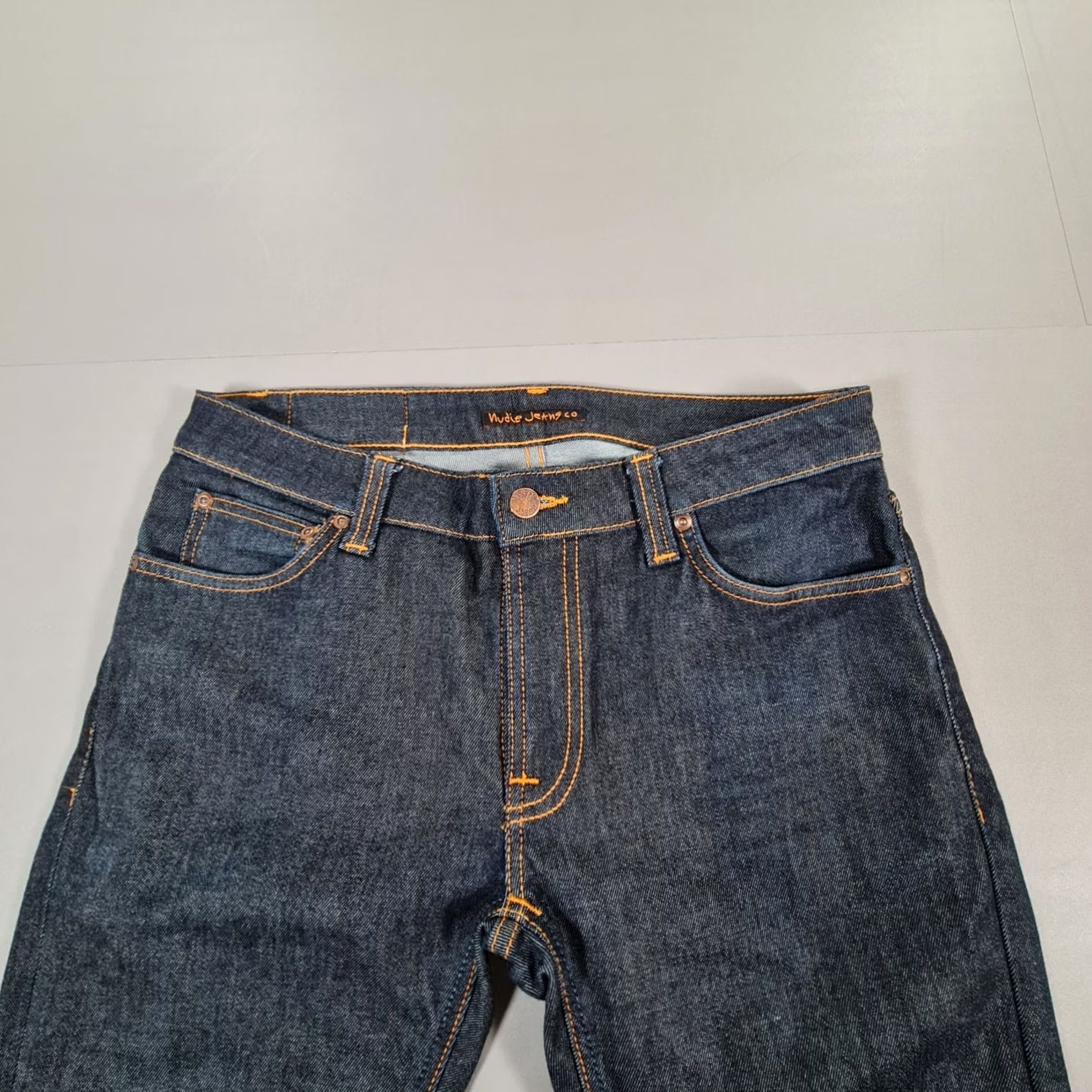 Denime Nudie Jeans Blue Slim Stretch Denim Zip Fly W32 L32 Skinny Men Regular Size 32 5-Pocket Design Clothing Mens Size US 32 / EU 48 - 2 Thumbnail