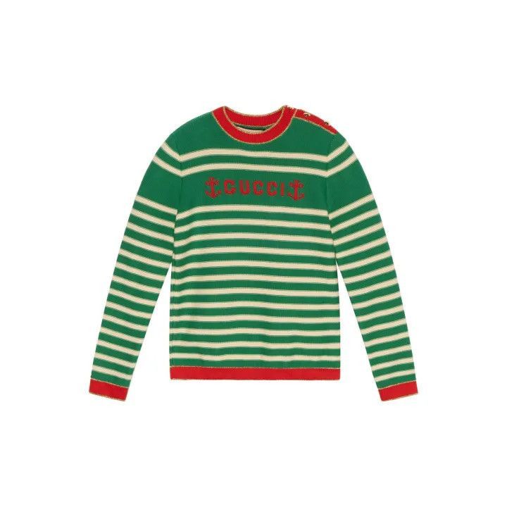 Gucci Gucci SS22 Striped Knit Sweater for Women-2507 Size M / US 6-8 / IT 42-44 - 8 Thumbnail