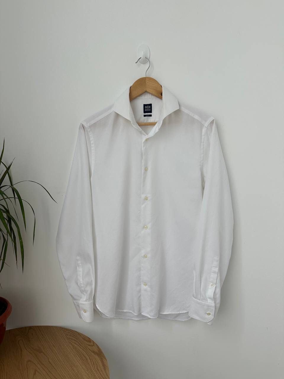 Boggi × Vintage Vintage Boggi Milano Whit Men’s Slim Fit Shirt Size US M / EU 48-50 / 2 - 1 Thumbnail