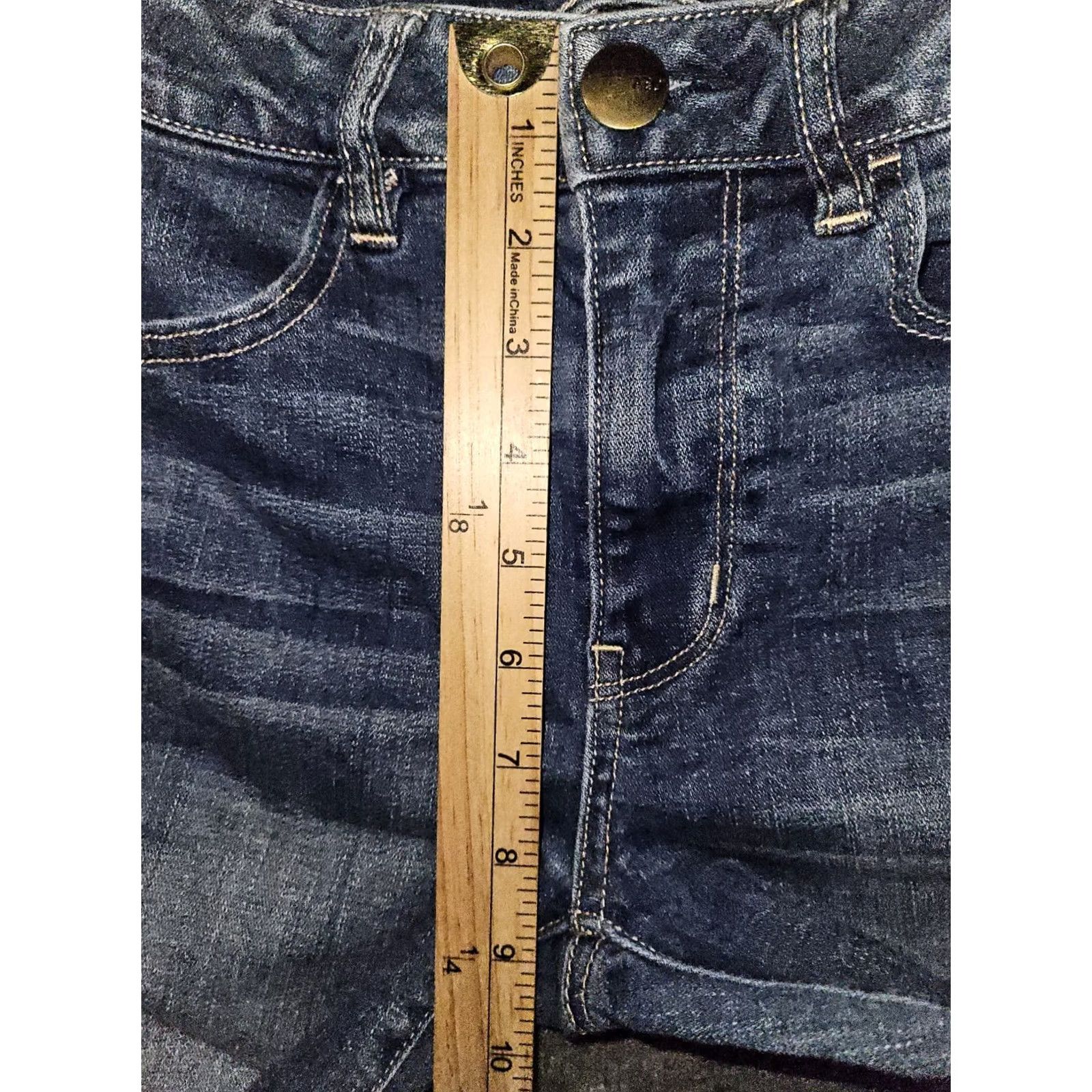 American Eagle Outfitters VINTAGE American Eagle High Rise Jegging Women's 2 Short Blue Super Stretch Casual Size 26" / US 2 / IT 38 - 6 Thumbnail