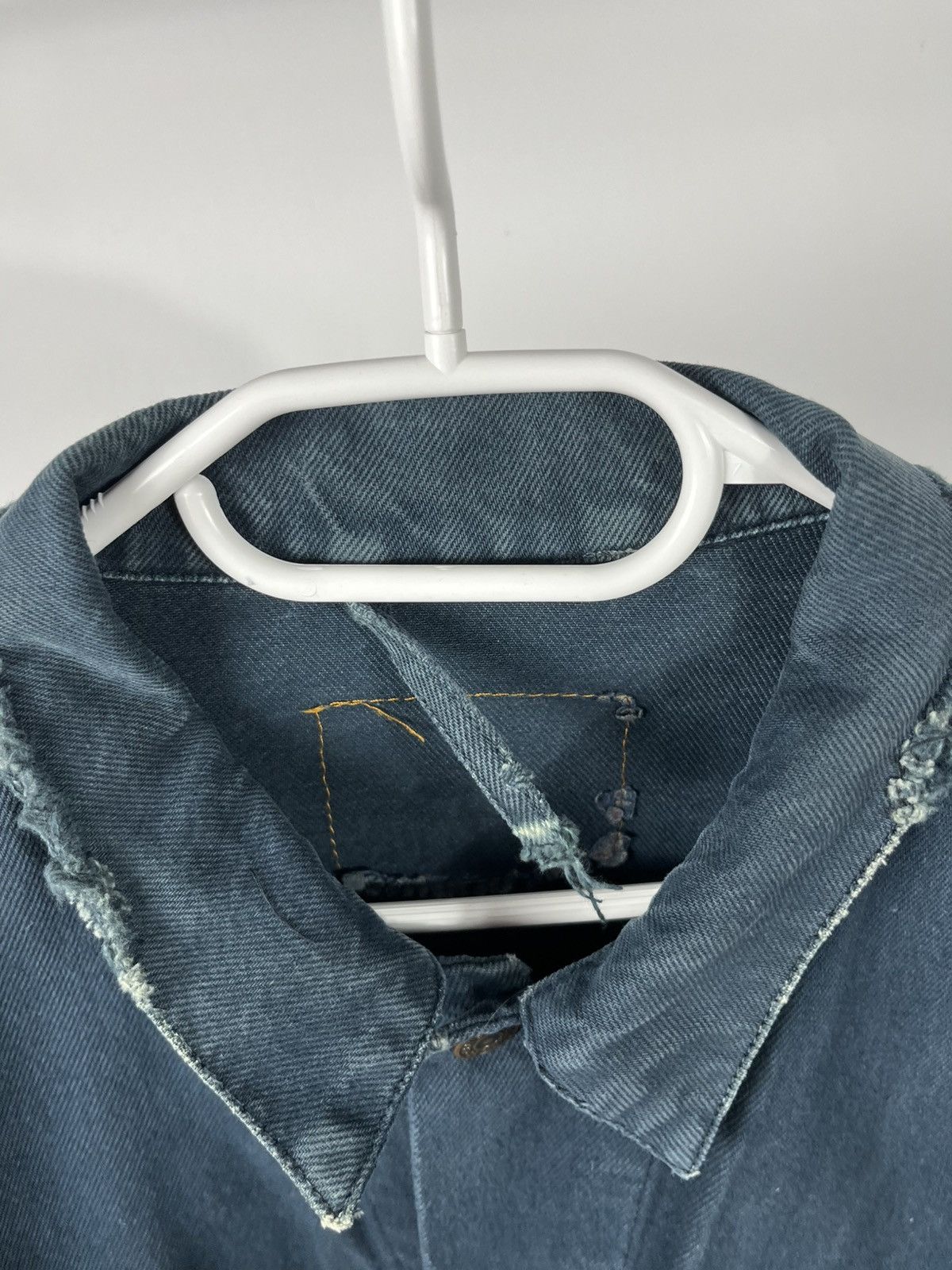 Levi's Vintage Levi’s Faded Green Denim Jacket Distressed Worn Look Size US L / EU 52-54 / 3 - 7 Thumbnail