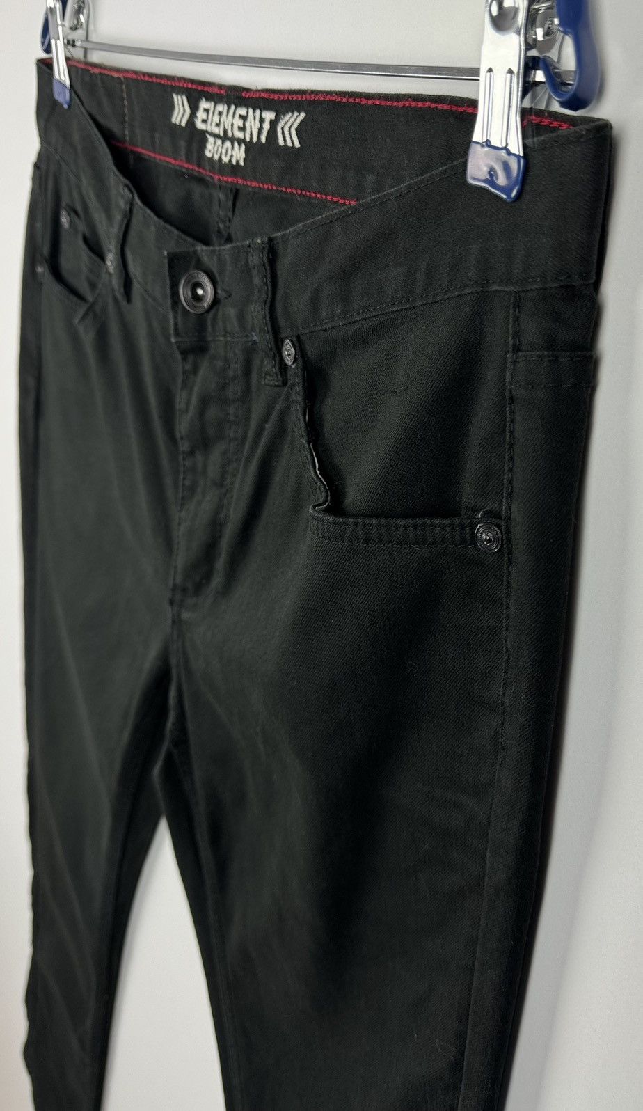 Element Element 33x32 Boom Black Slim Fit Denim Skate Pants Size US 33 - 4 Thumbnail