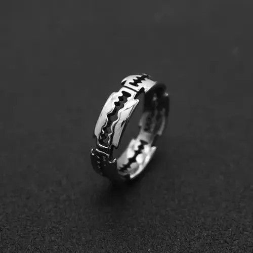 Jewelry Blade ring hip hop ring Size ONE SIZE - 3 Thumbnail