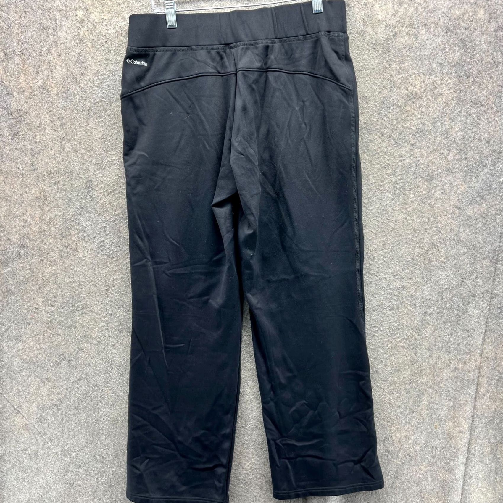 Vintage Columbia Pants Womens Large Black Active Stretch Straight Leg Nylon High Rise Size 36" / US 14 / IT 50 - 2 Thumbnail
