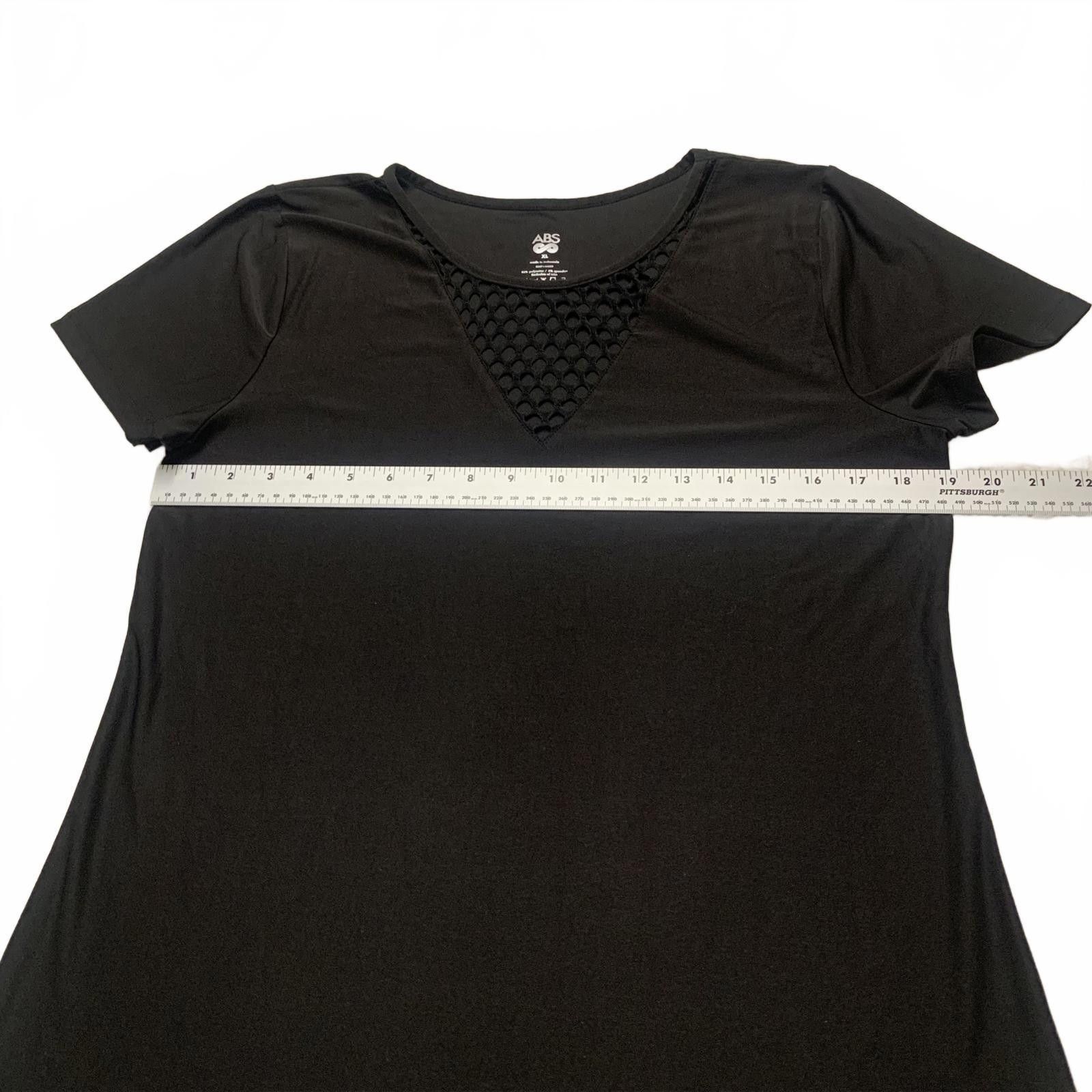 Other ABS Women's X-Large Black Short Sleeve Top Size XL / US 12-14 / IT 48-50 - 6 Thumbnail