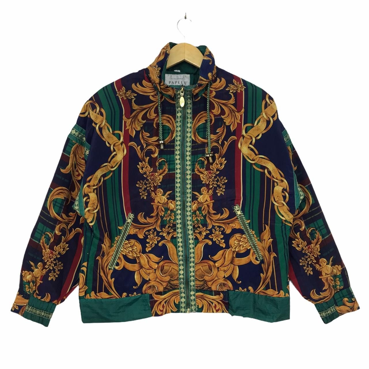 Vintage Vintage ADRIANA PAPELL AP Full Print Design Zip Up Jacket Size US S / EU 44-46 / 1 - 1 Thumbnail