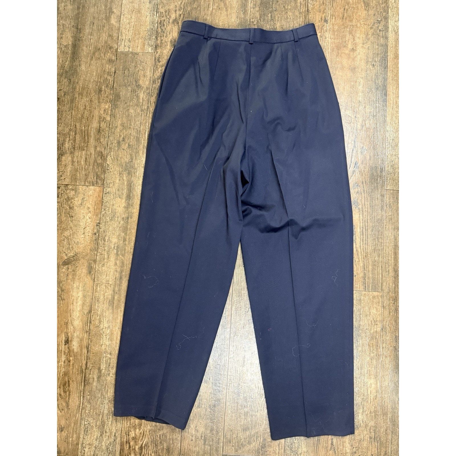 J.Crew Talbots Vintage Worsted Wool Navy Pants Women’s 12 Size 34" / US 12 / IT 48 - 7 Thumbnail
