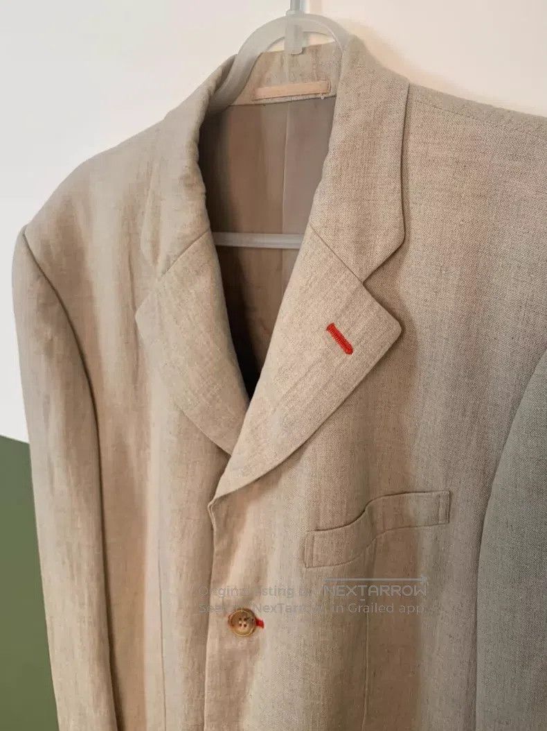 Comme des Garcons Comme Des Garcons Linen red thread jacket Size S / US 4 / IT 40 - 2 Thumbnail