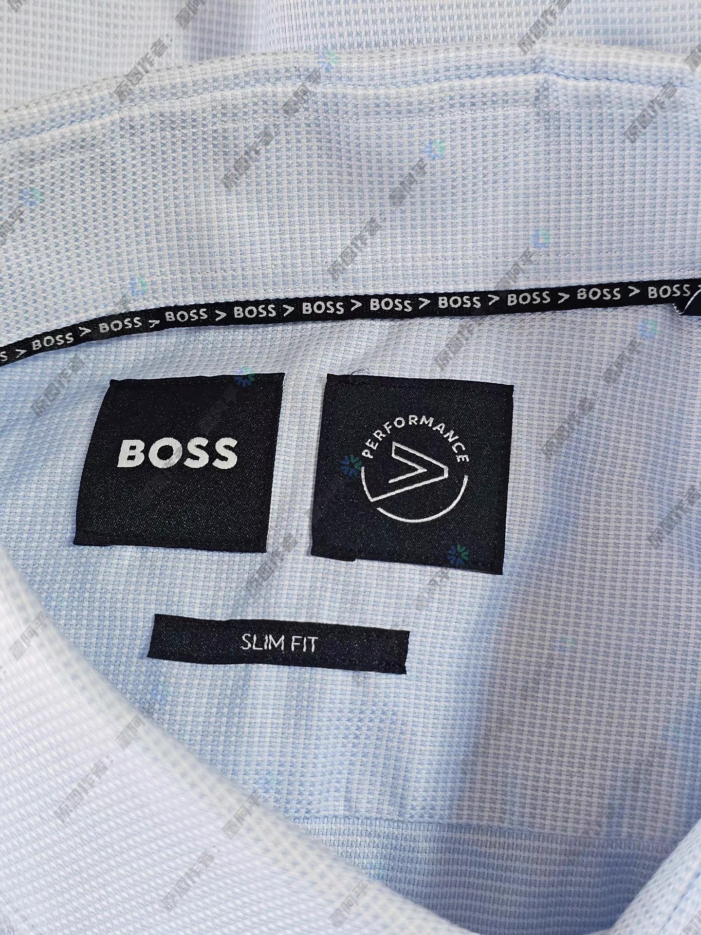 Hugo Boss HUGO BOSS Light Blue Small Plaid Long Sleeve Shirt Q4 Size US L / EU 52-54 / 3 - 5 Thumbnail