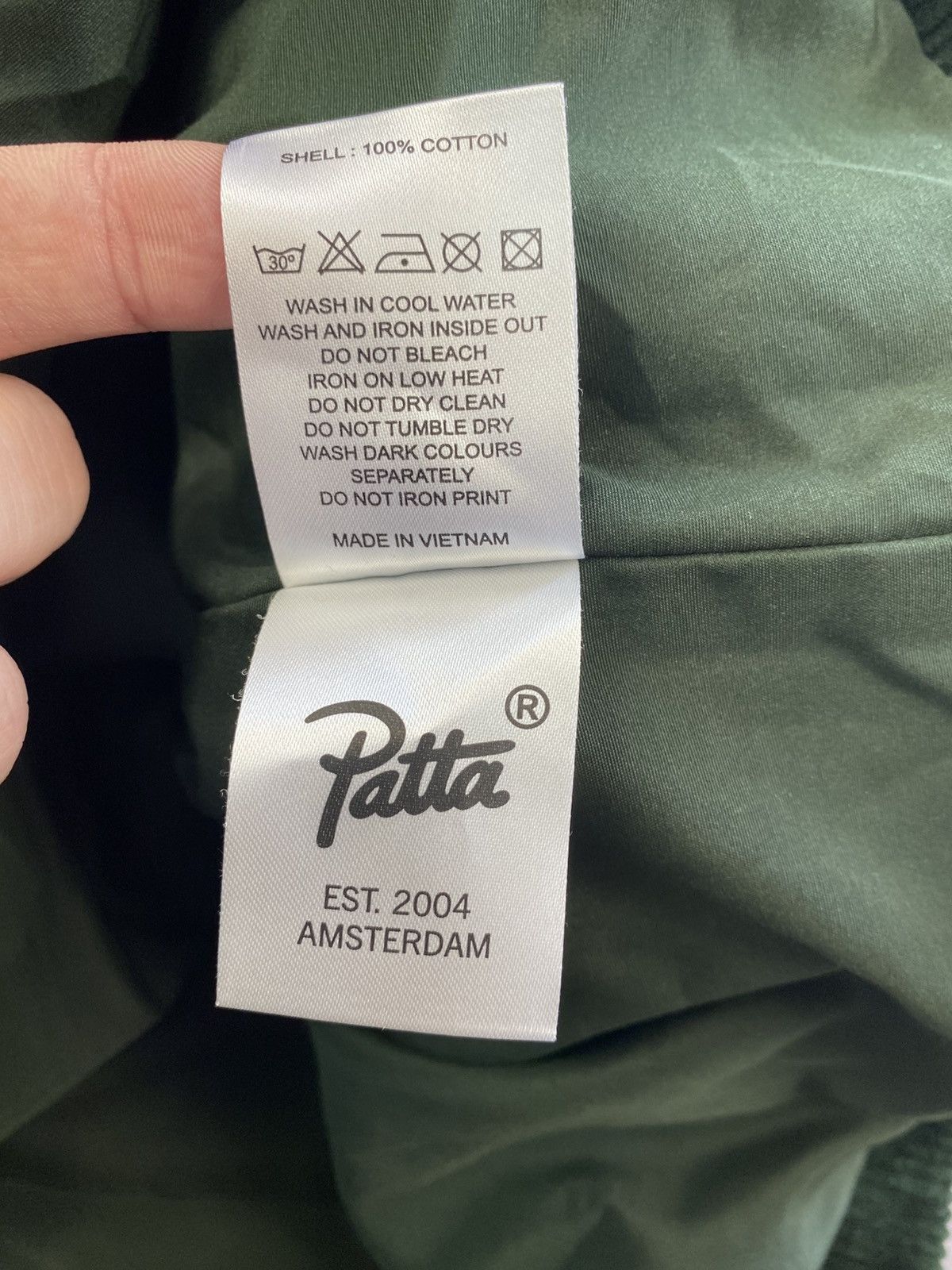 Patta Patta Green Corduroy Jacket with Two Front Pocket Size: L Size US L / EU 52-54 / 3 - 7 Thumbnail