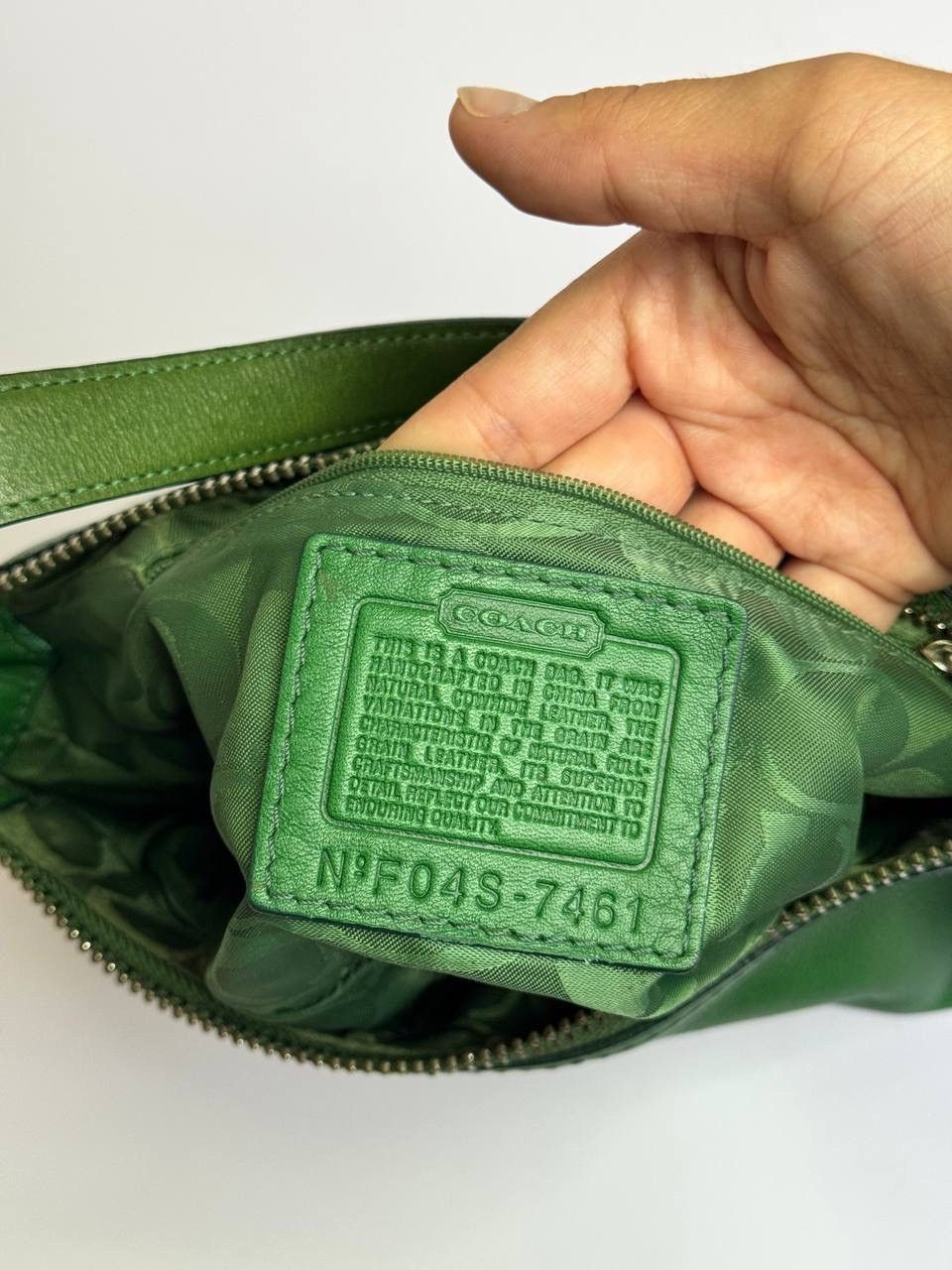 Coach Y2K Coach Hampton Mini Demi Baguette Shoulder Kelly Green Size ONE SIZE - 12 Thumbnail