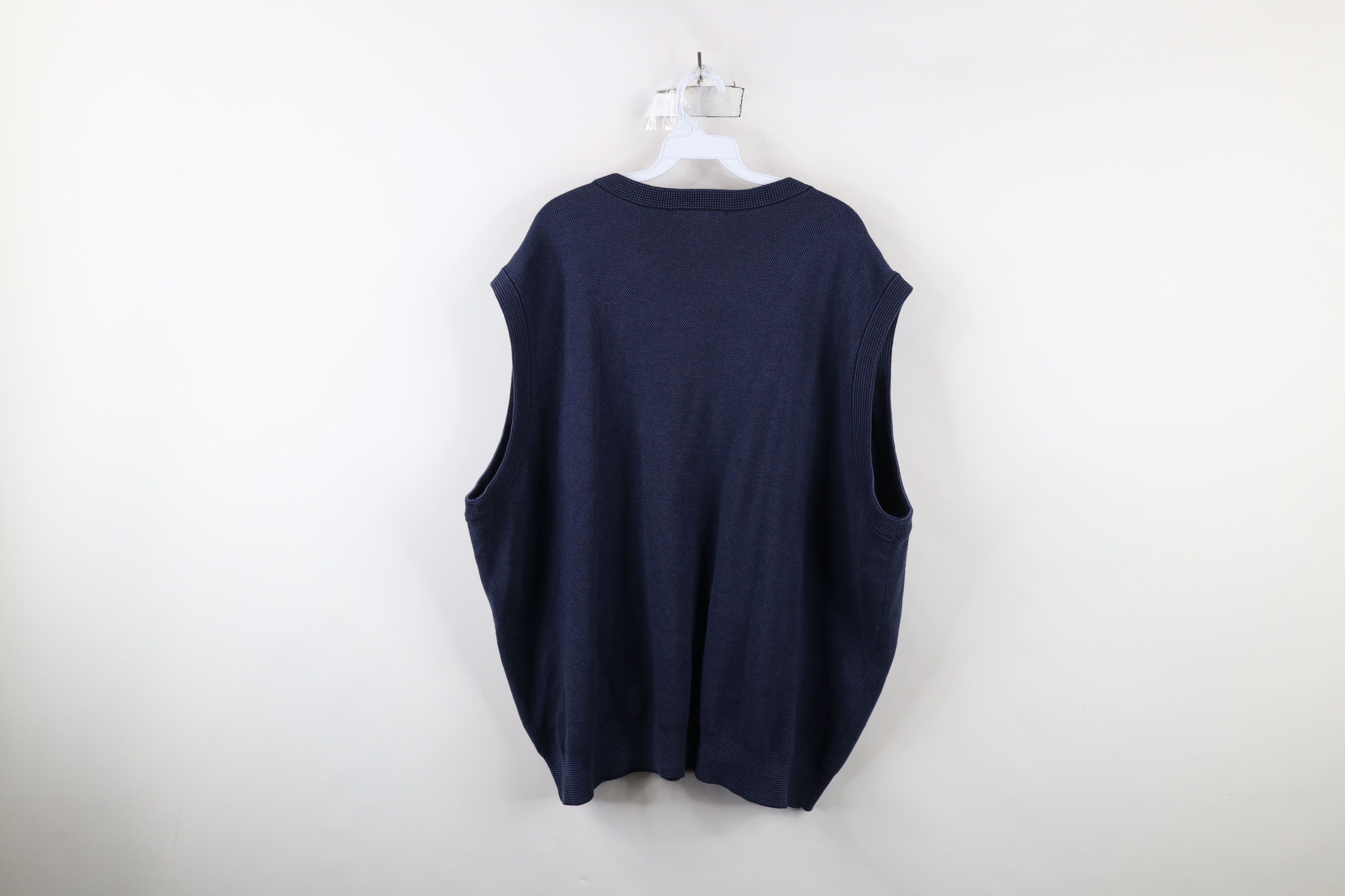 Vintage Deadstock Vintage 90s Streetwear Knit V-Neck Sweater Vest Size US XXL / EU 58 / 5 - 8 Thumbnail