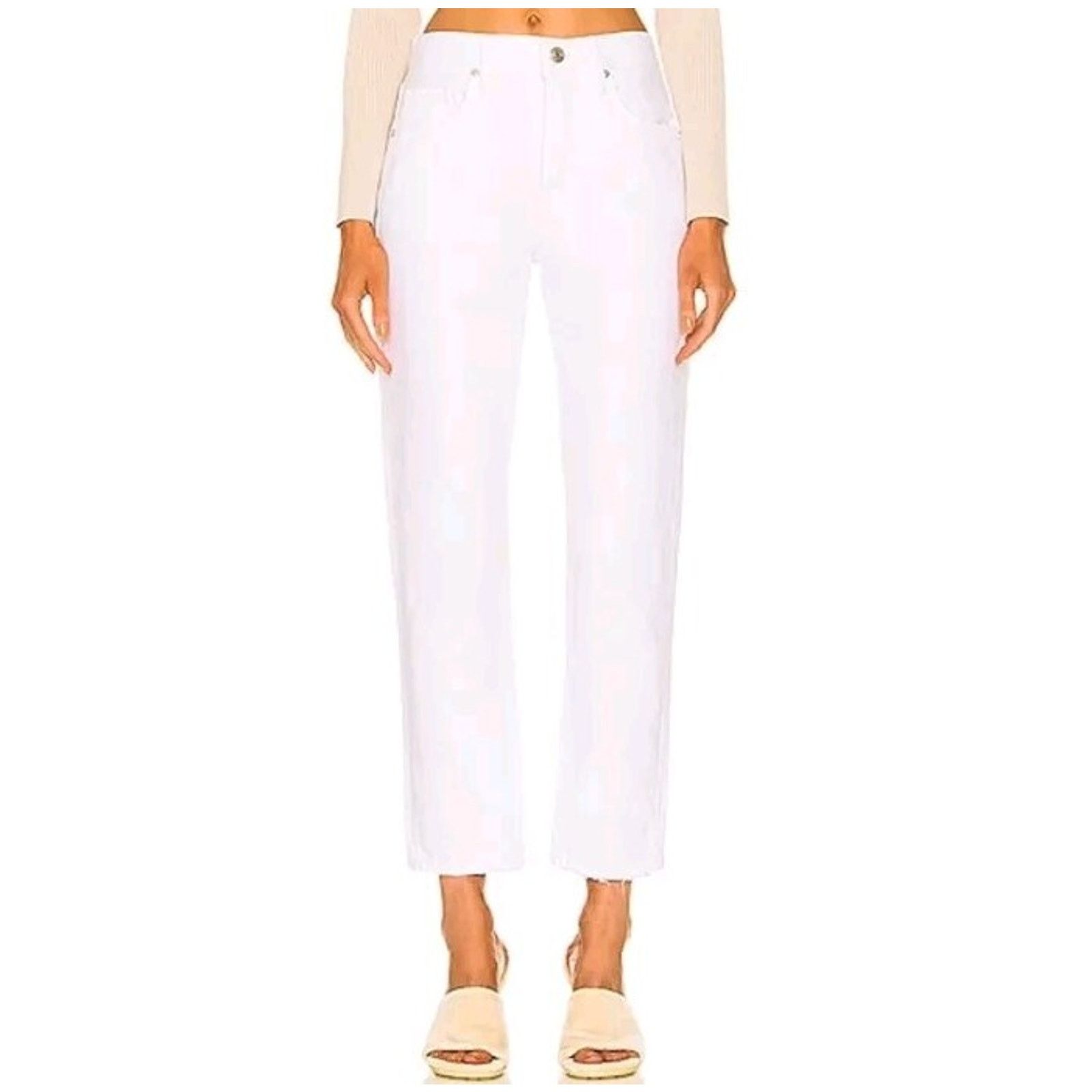 FRAME Women The Cotton Jeans White Size 30 A003088