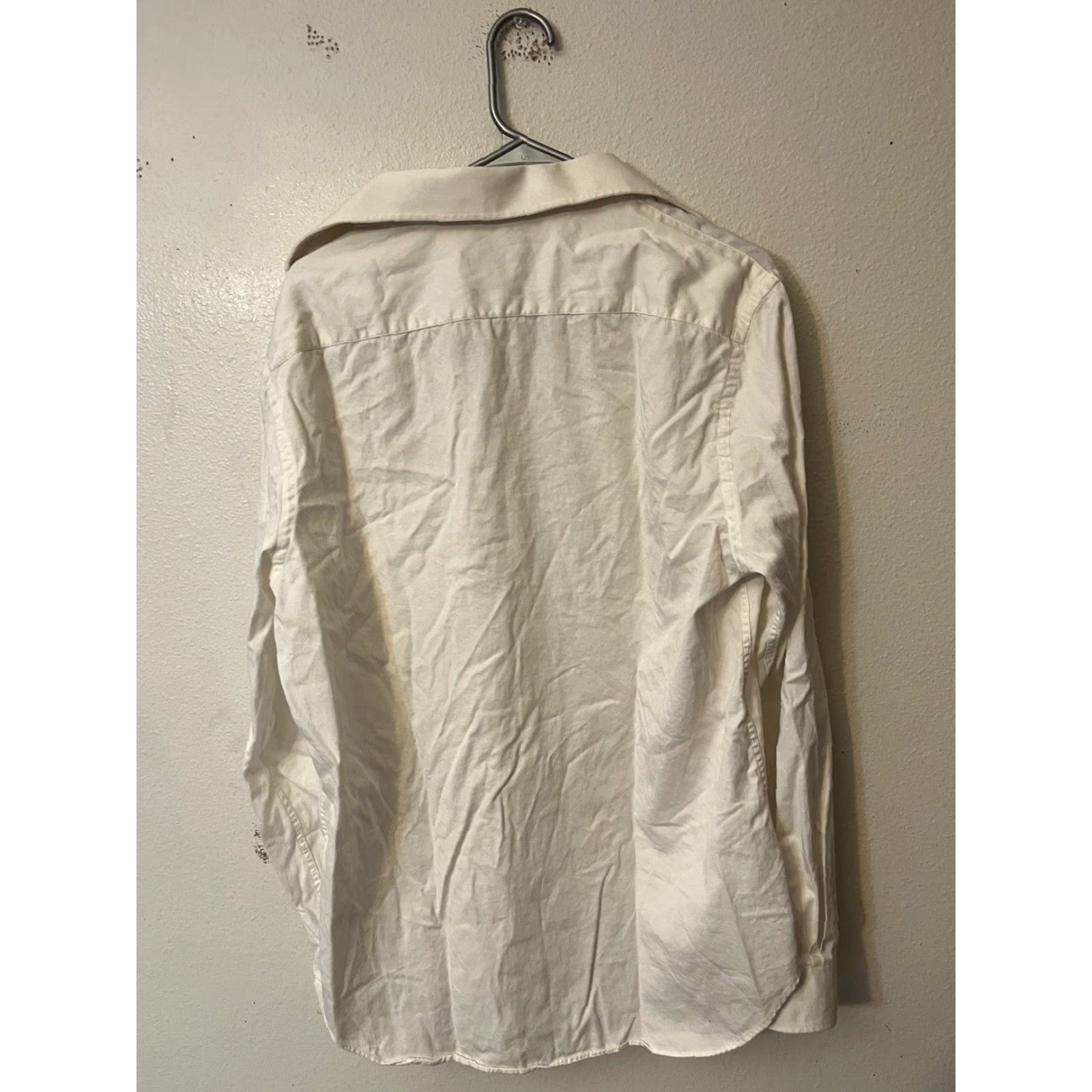 Michael Kors Michael Kors Men's Slim Fit White Long Sleeve Button Up Shirt Size 17-XL Size US XL / EU 56 / 4 - 3 Thumbnail