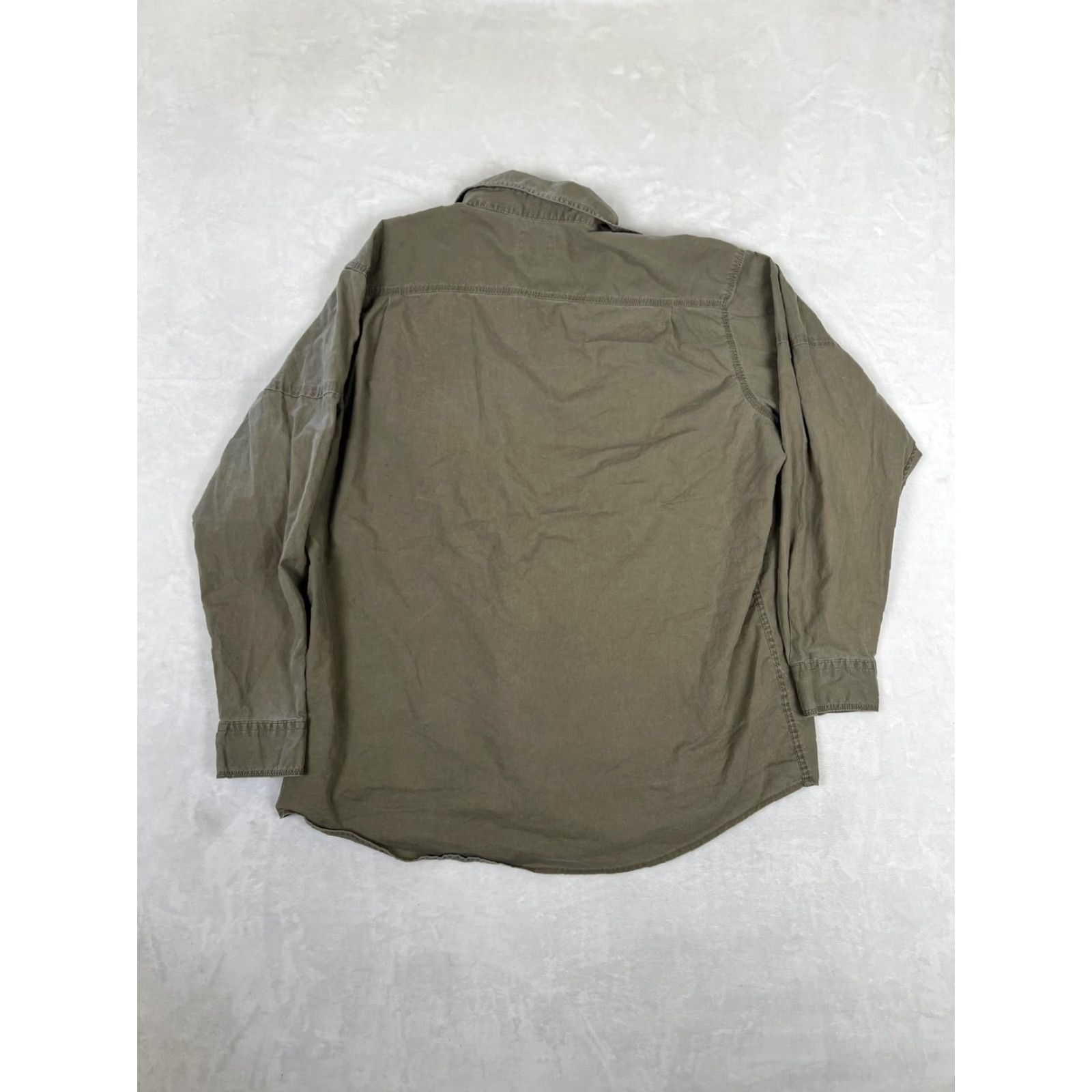 Vintage RedHead Shirt Mens 2XL Green Solid Long Sleeve Button Front Workwear Casual Size US XXL / EU 58 / 5 - 7 Thumbnail