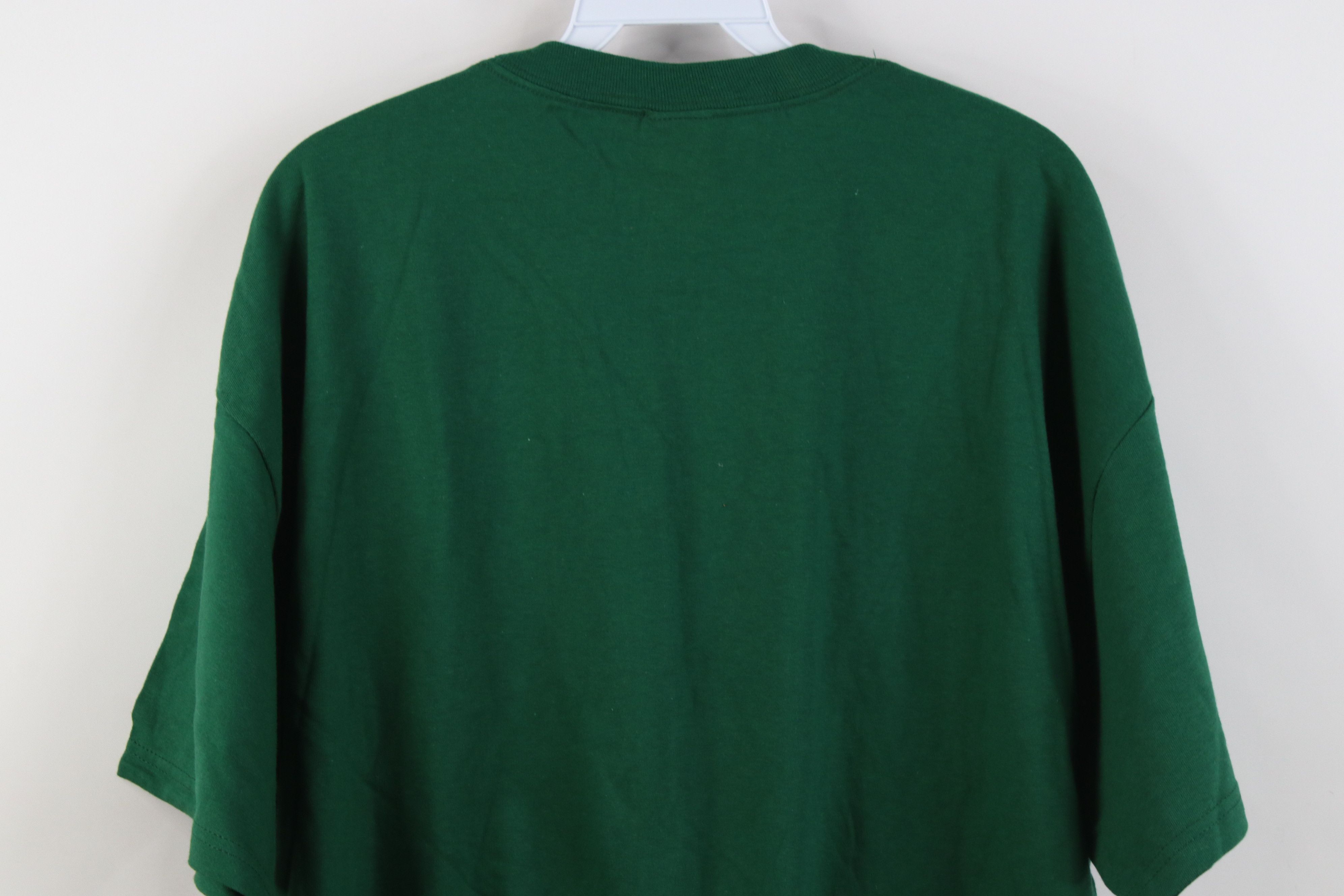 Hanes Deadstock Vintage Y2K Hanes Beefy Pocket T-Shirt Green Size US XL / EU 56 / 4 - 11 Thumbnail