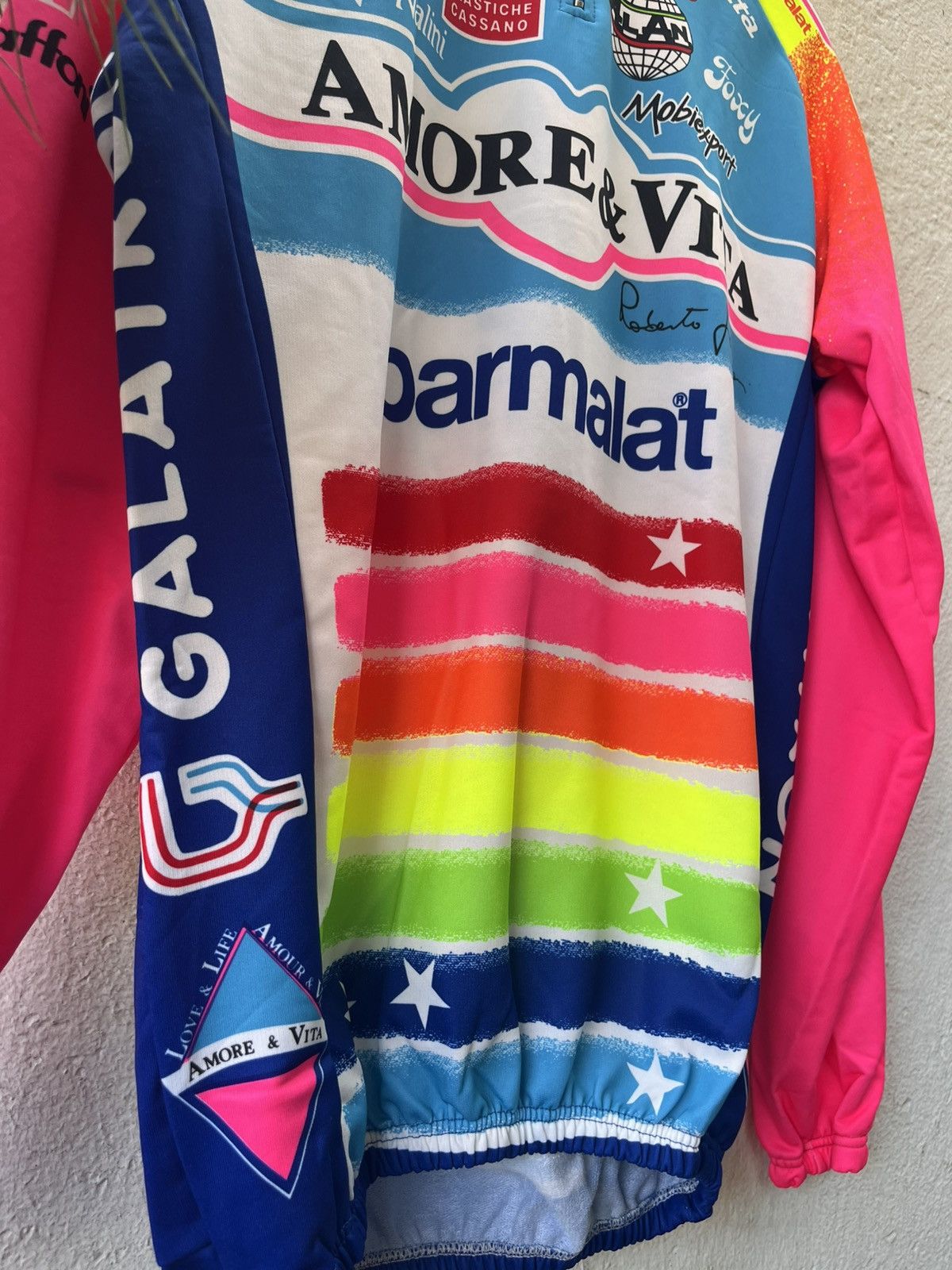 Vintage Nalini vintage cycling jersey Amore Vita Team Farini Size US XXL / EU 58 / 5 - 7 Thumbnail
