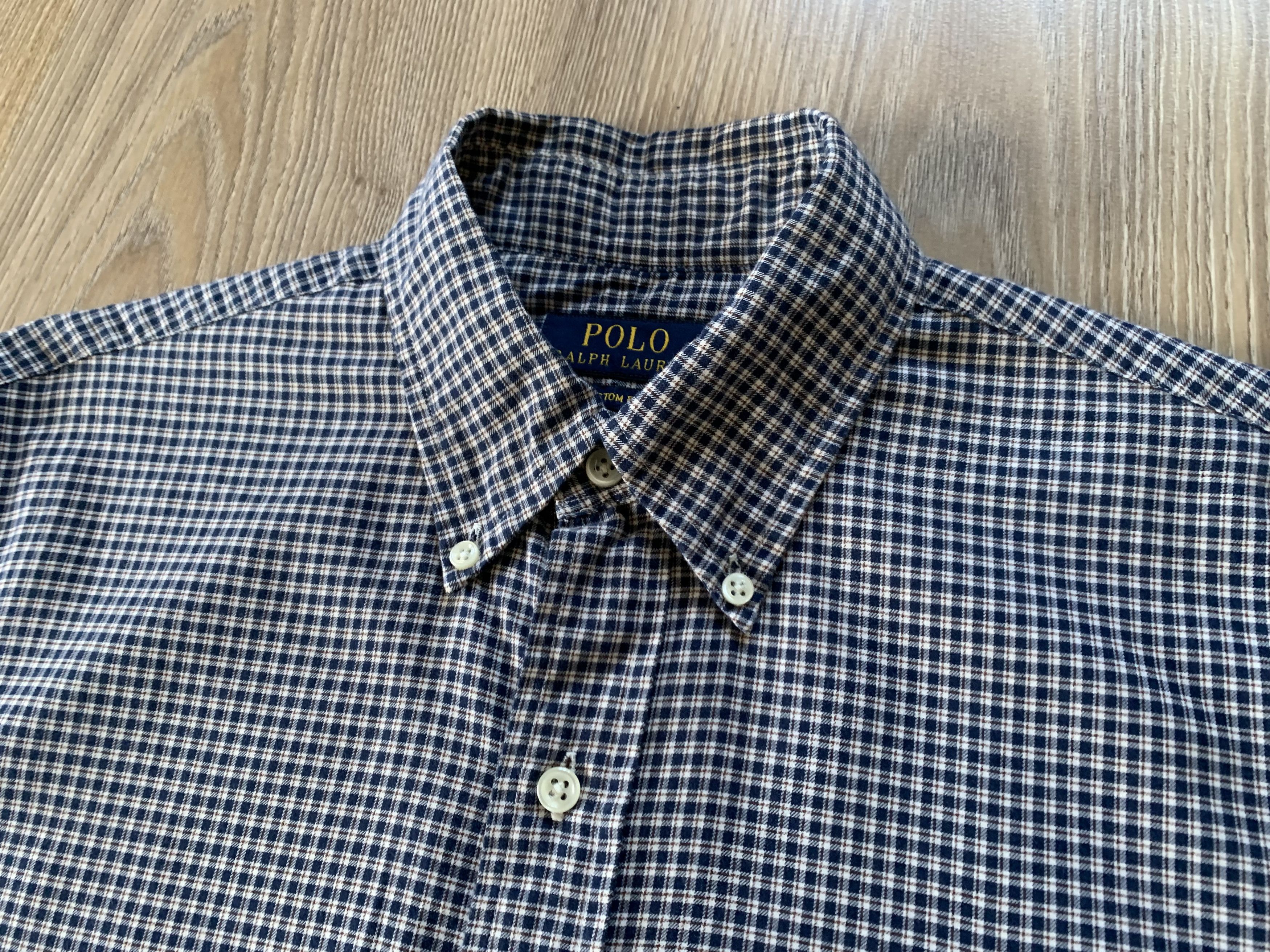 Polo Ralph Lauren × Ralph Lauren × Vintage Polo Ralph Lauren Custom Fit Plaid Long Sleeve Shirt Size US S / EU 44-46 / 1 - 5 Thumbnail