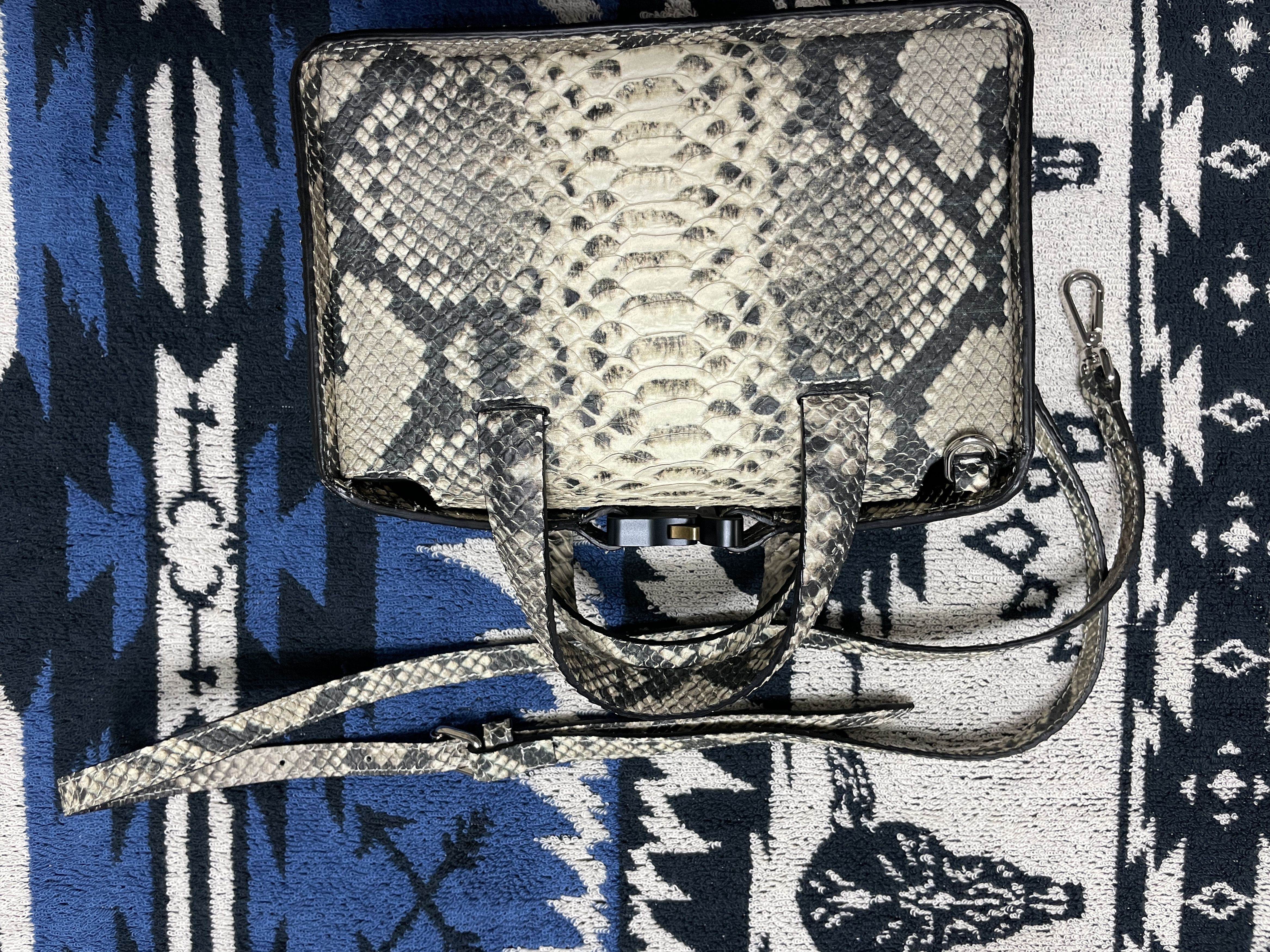 1017 ALYX 9SM Alyx brie buckle bag black/cream Size ONE SIZE - 3 Thumbnail