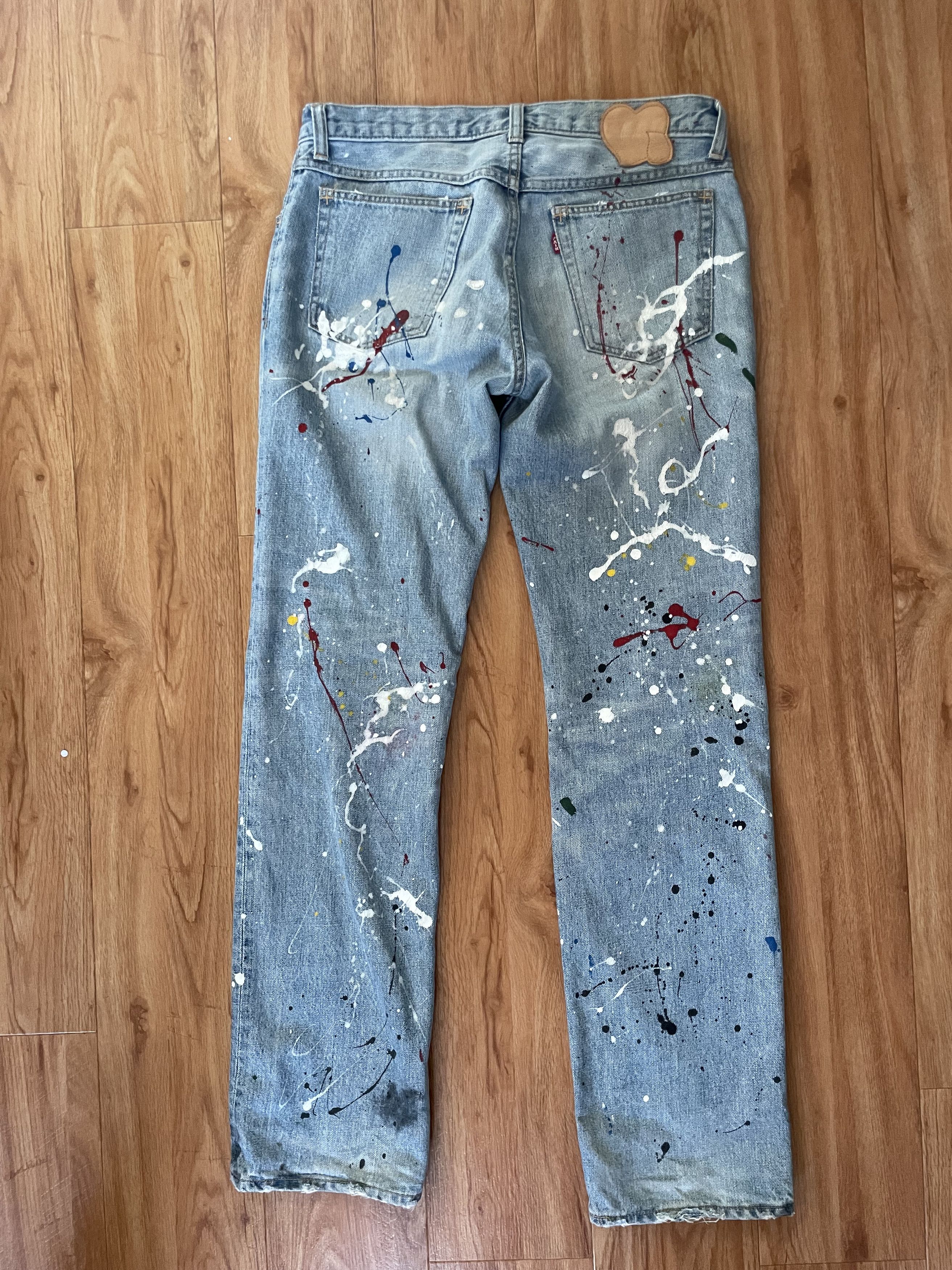 Number (N)ine Number (N)ine Aw2006 Splattered Pants Size US 29 - 2 Thumbnail