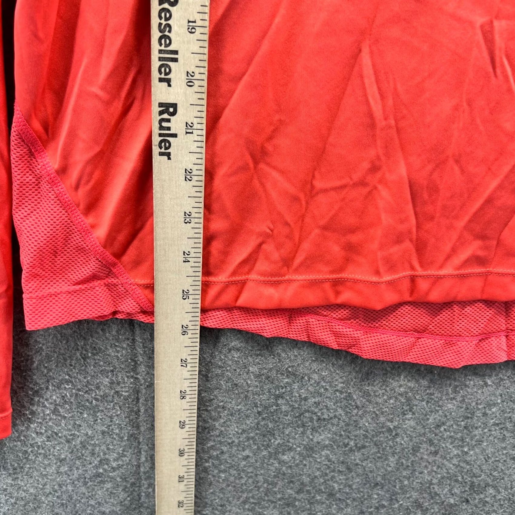 Nike Nike Shirt Women Large Orange Dri-Fit Long Sleeve Running Shirt Mil er Swoosh Size L / US 10 / IT 46 - 4 Thumbnail