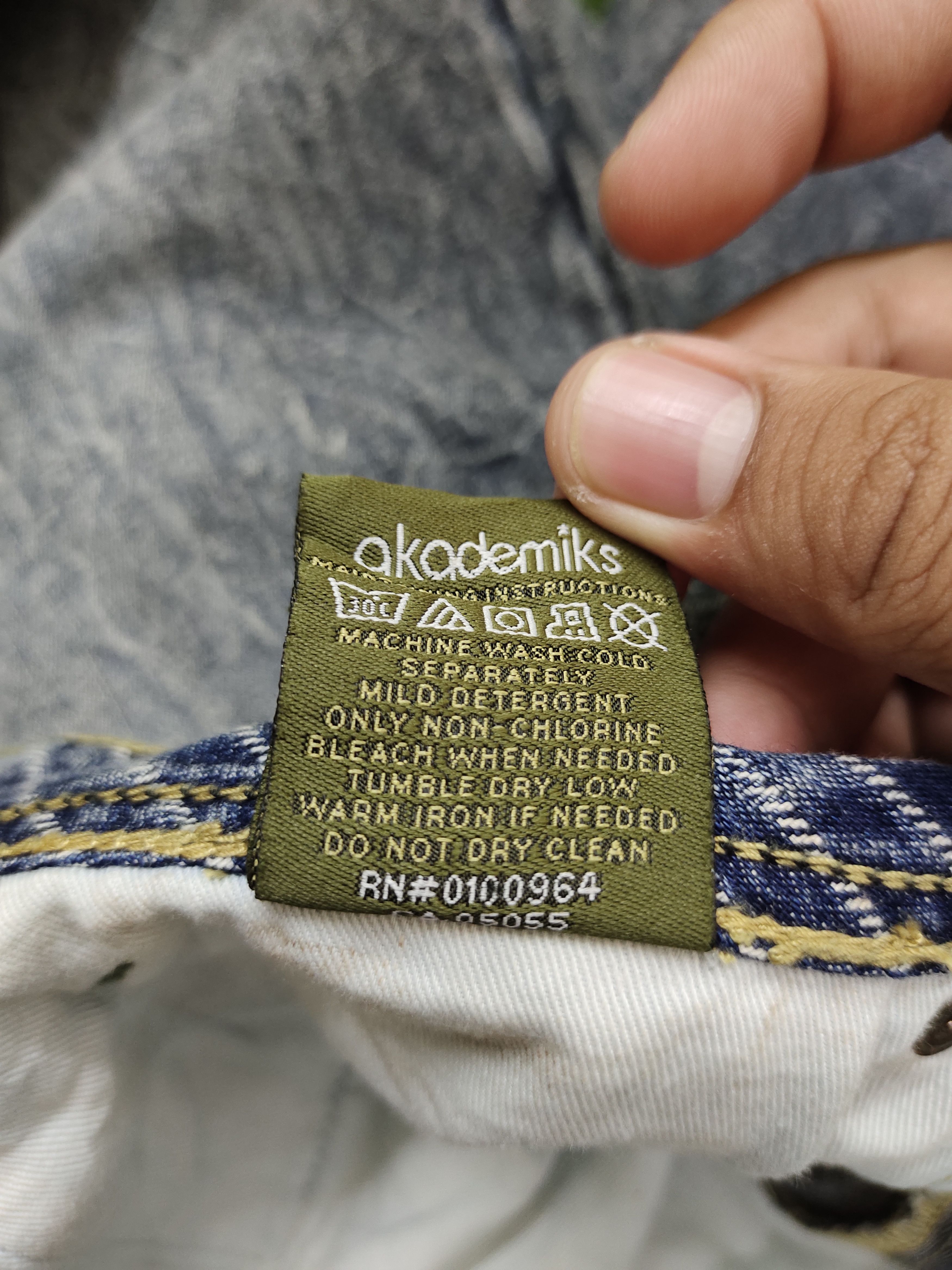 Akademiks Baggy Jeans 90s Akademiks Wide Leg Denim Y2k Jnco Size US 32 / EU 48 - 16 Thumbnail