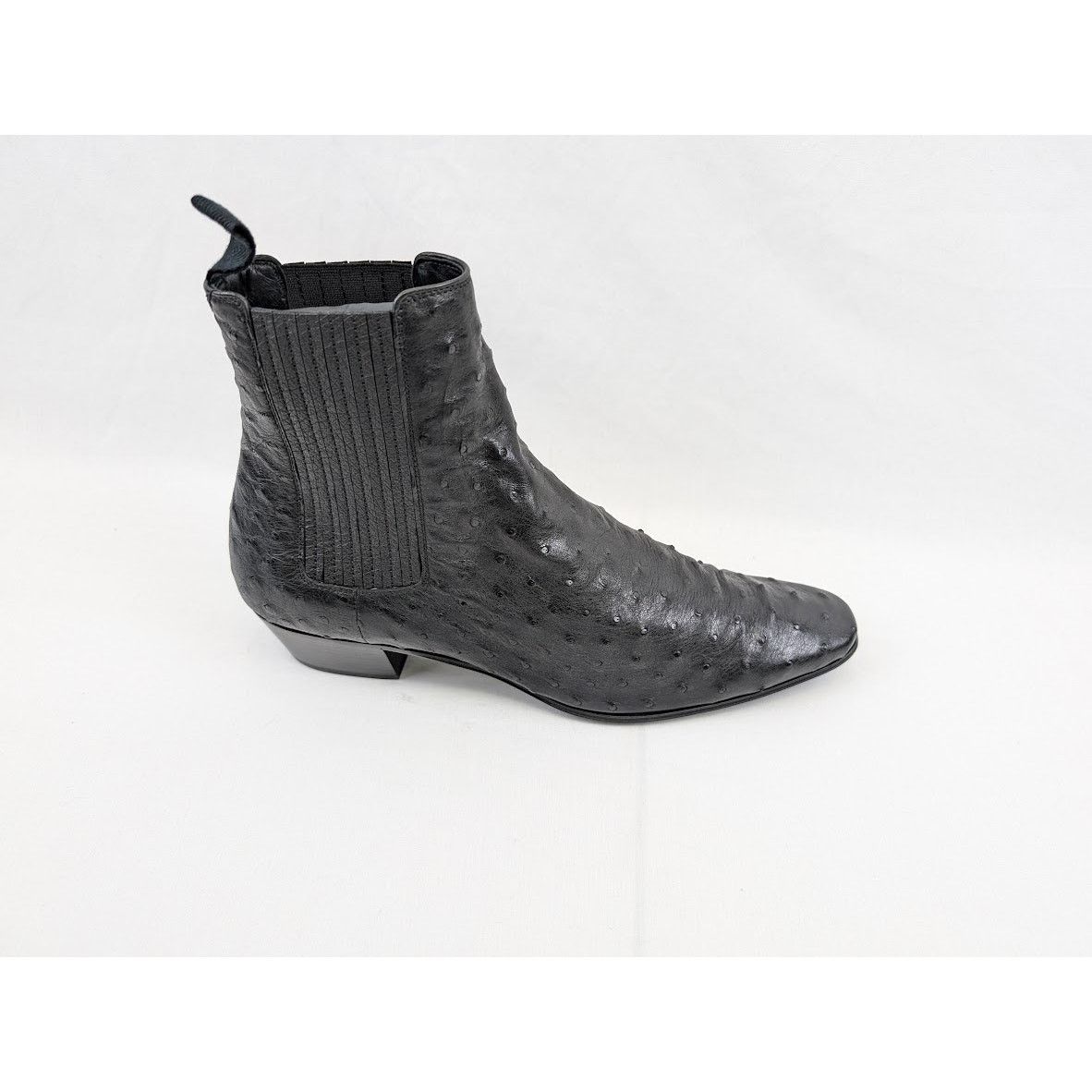 Ysl ostrich boots hotsell
