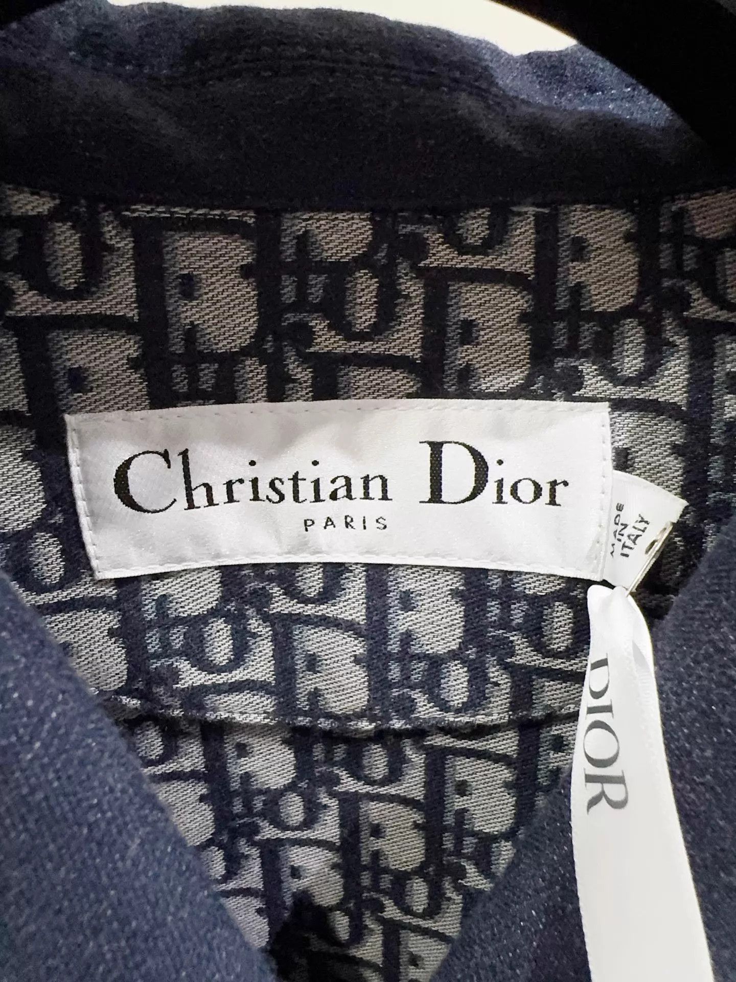 Dior Dior New Navy Blue All Over Logo Jacket F40 Size M / US 6-8 / IT 42-44 - 3 Thumbnail