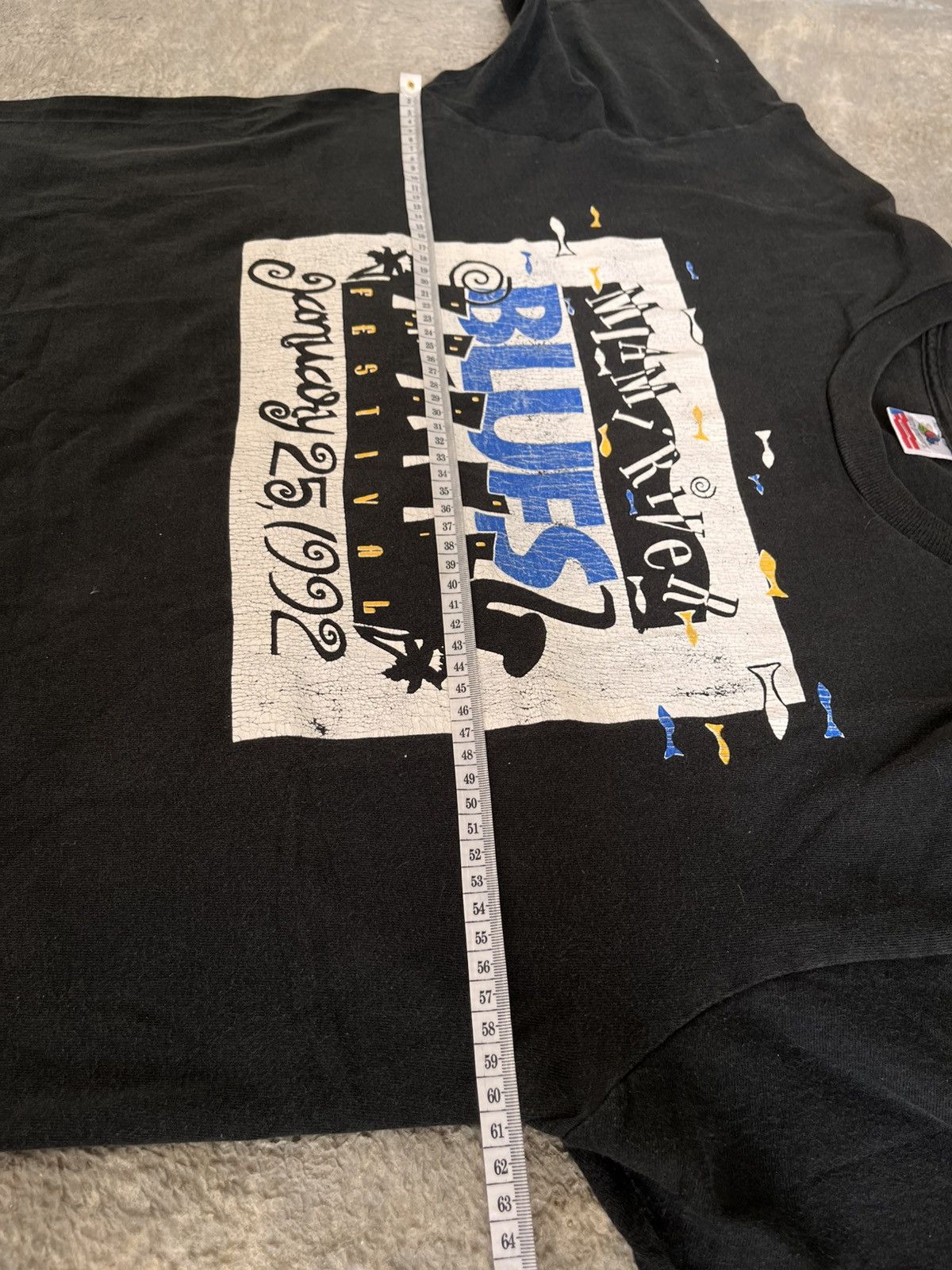 Band Tees Blues Festival January 25, 1992 Tees Size US XL / EU 56 / 4 - 5 Thumbnail