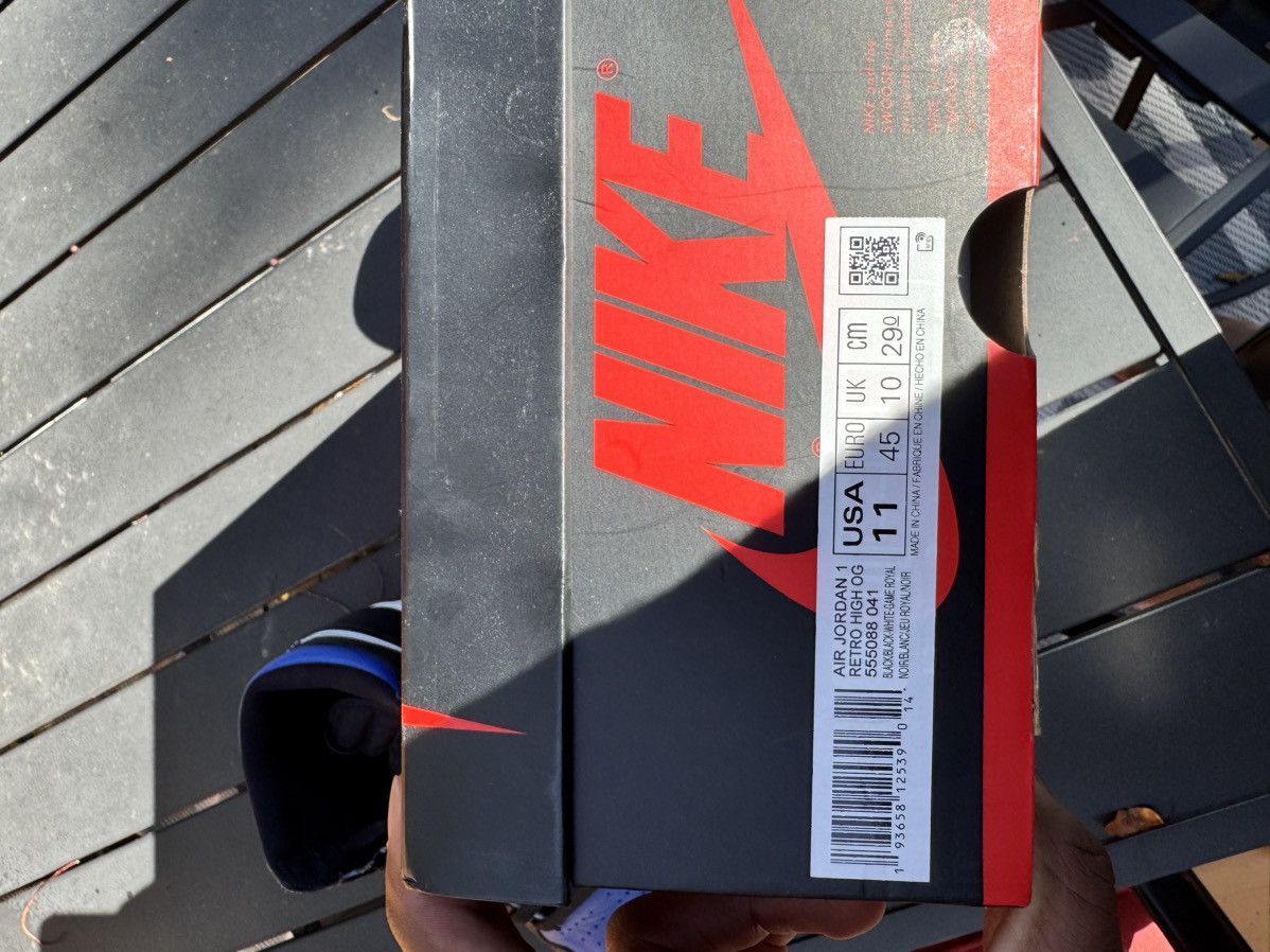 Jordan Brand Air Jordan 1 Royal Toe Size US 11 / EU 44 - 5 Thumbnail