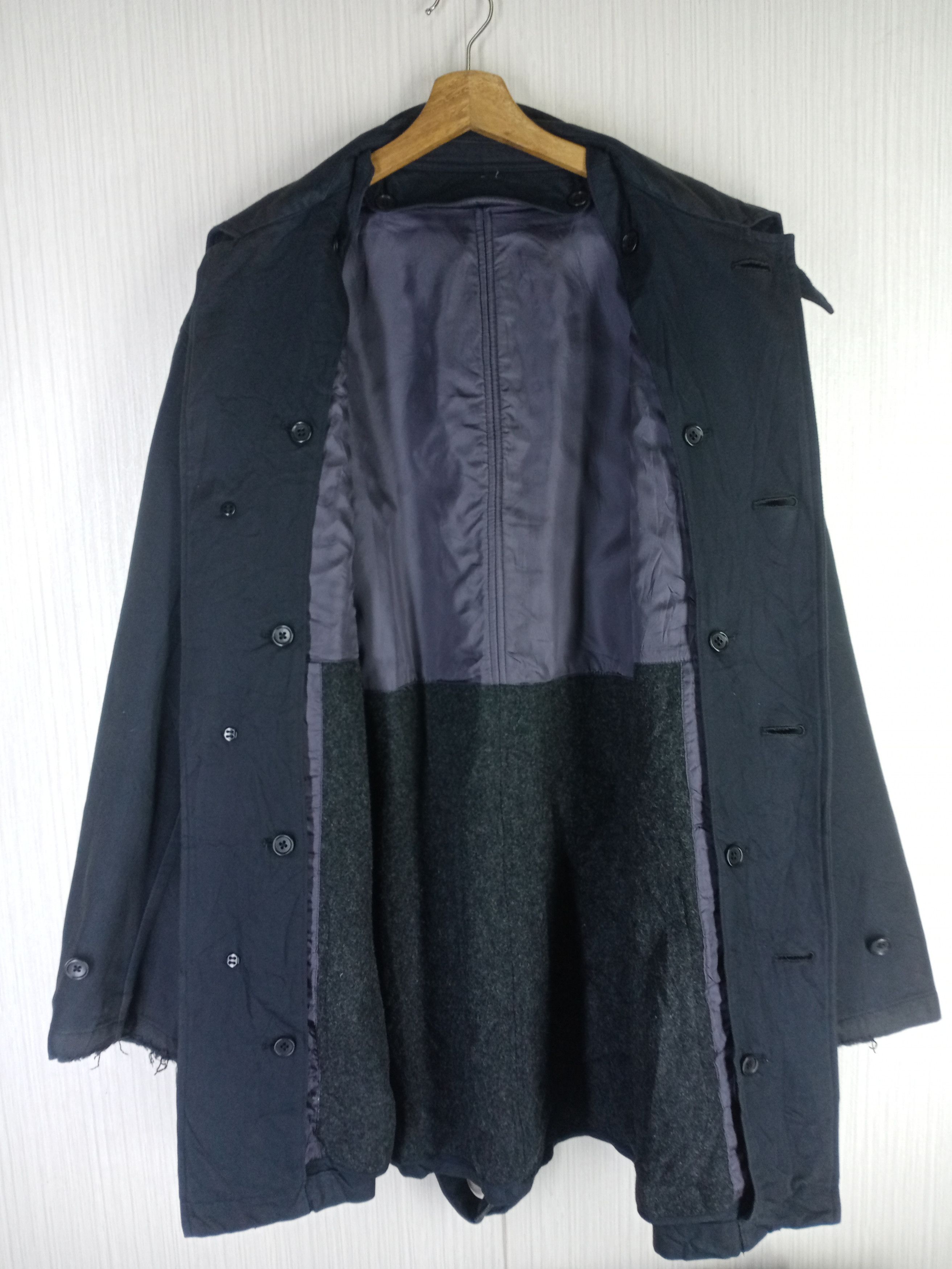 Yohji Yamamoto Yohji Yamamoto Y's For Men Belted Laine Wool Coat Jacket Size US XL / EU 56 / 4 - 8 Thumbnail