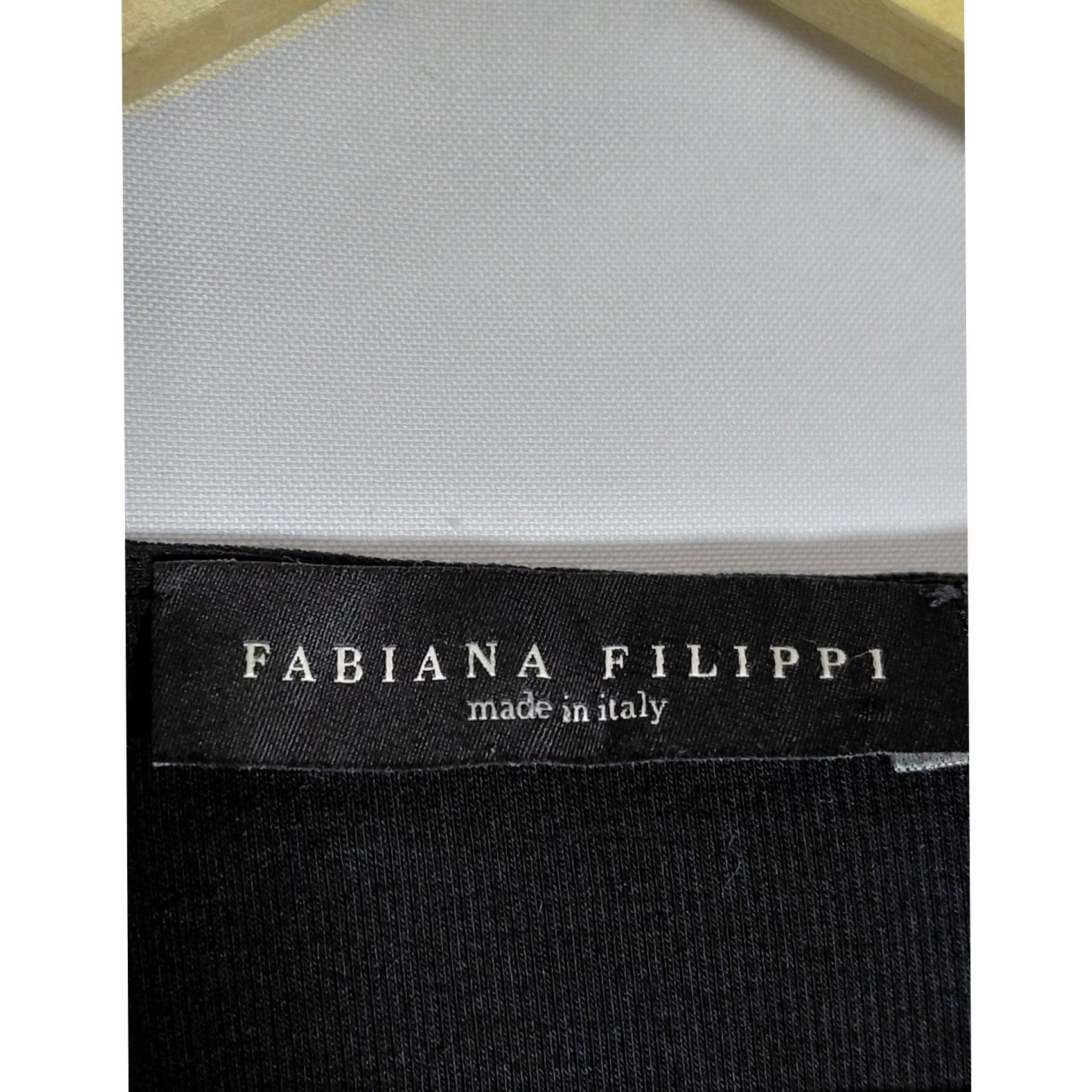 Fabiana Filippi Fabiana Filippi Black XS Long Sleeve Knit Top Size XS / US 0-2 / IT 36-38 - 5 Thumbnail