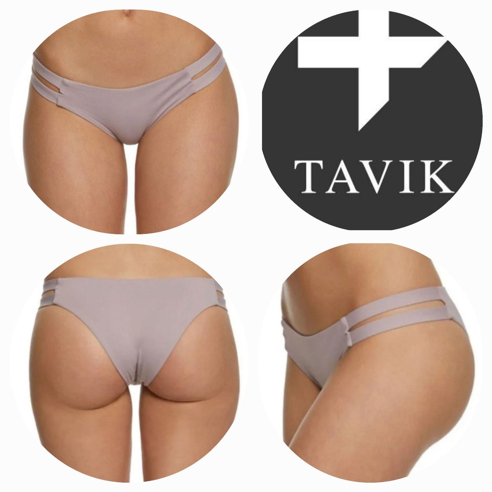 NWT Tavik Chloe Hipster Low Rise Bikini Bottom Sz. L [10] in Purple, Women's