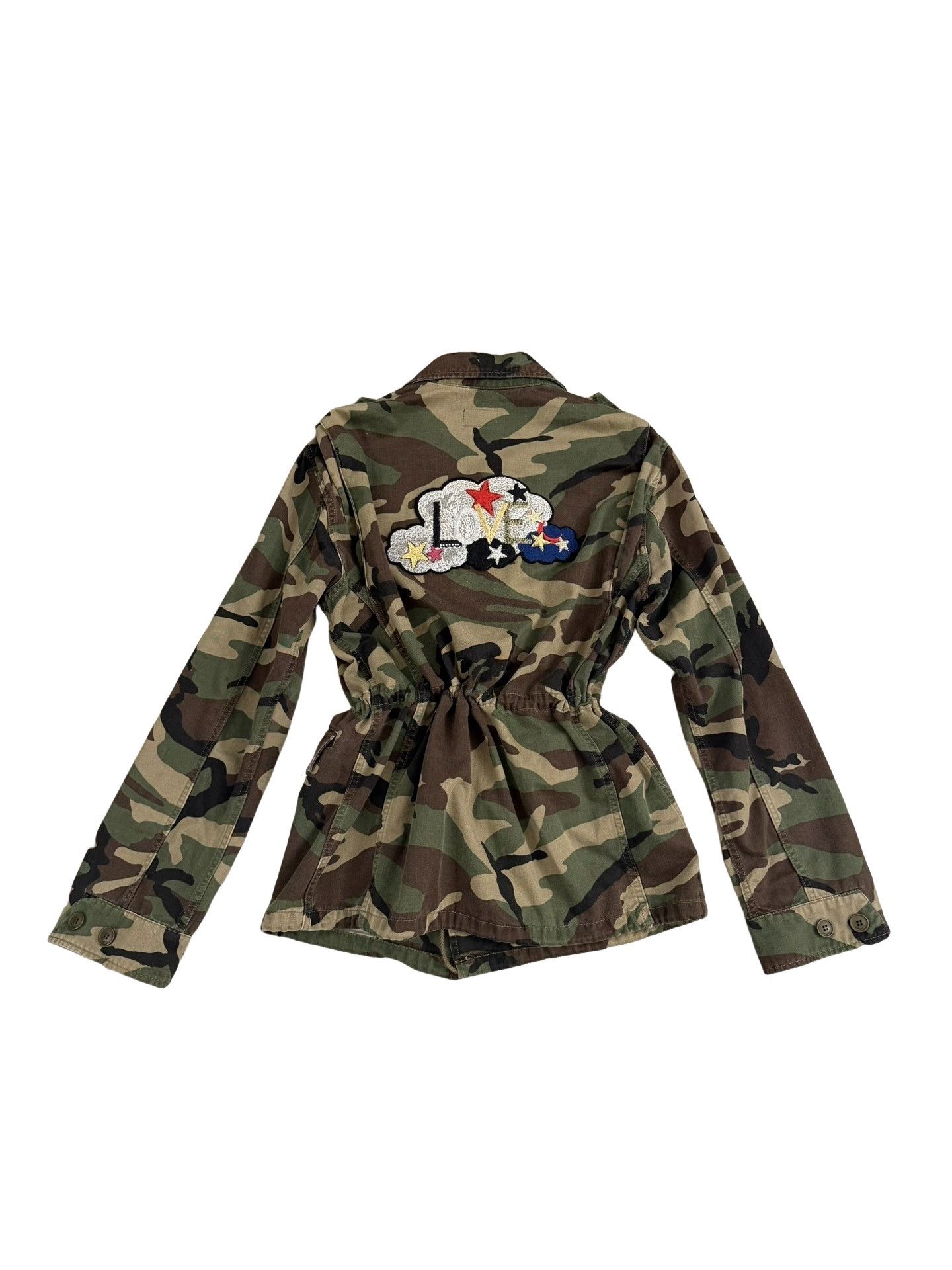Saint Laurent Paris Saint Laurent Camouflage Love Embroidered Jacket Size S Size US S / EU 44-46 / 1 - 1 Thumbnail