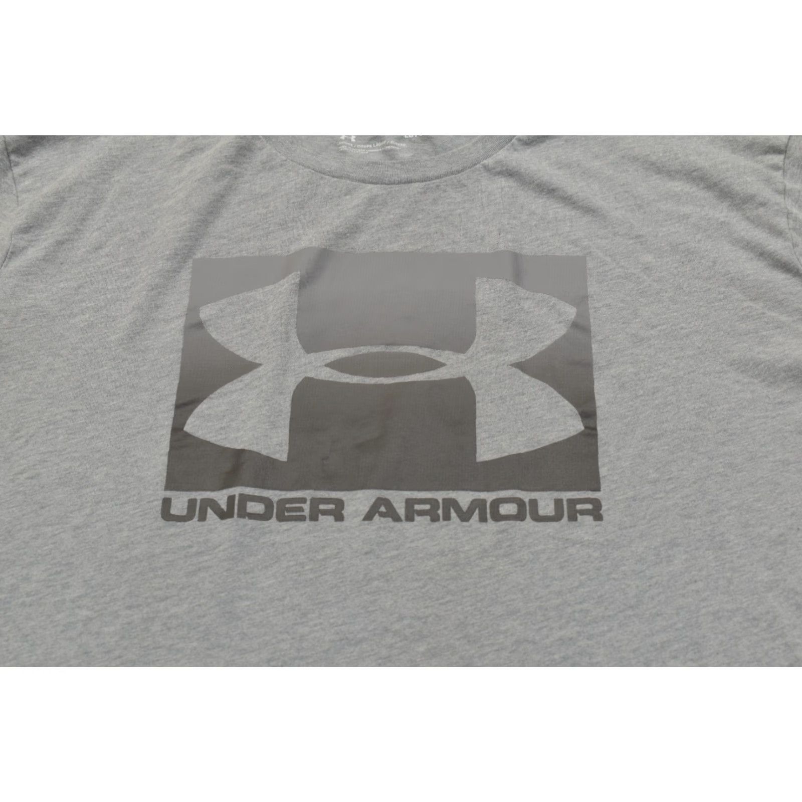 Under Armour Under Armour Men's T-Shirt Gray Graphic Loose Fit Cotton Blend Crew Neck Short Sleeve Size L Size US L / EU 52-54 / 3 - 6 Thumbnail