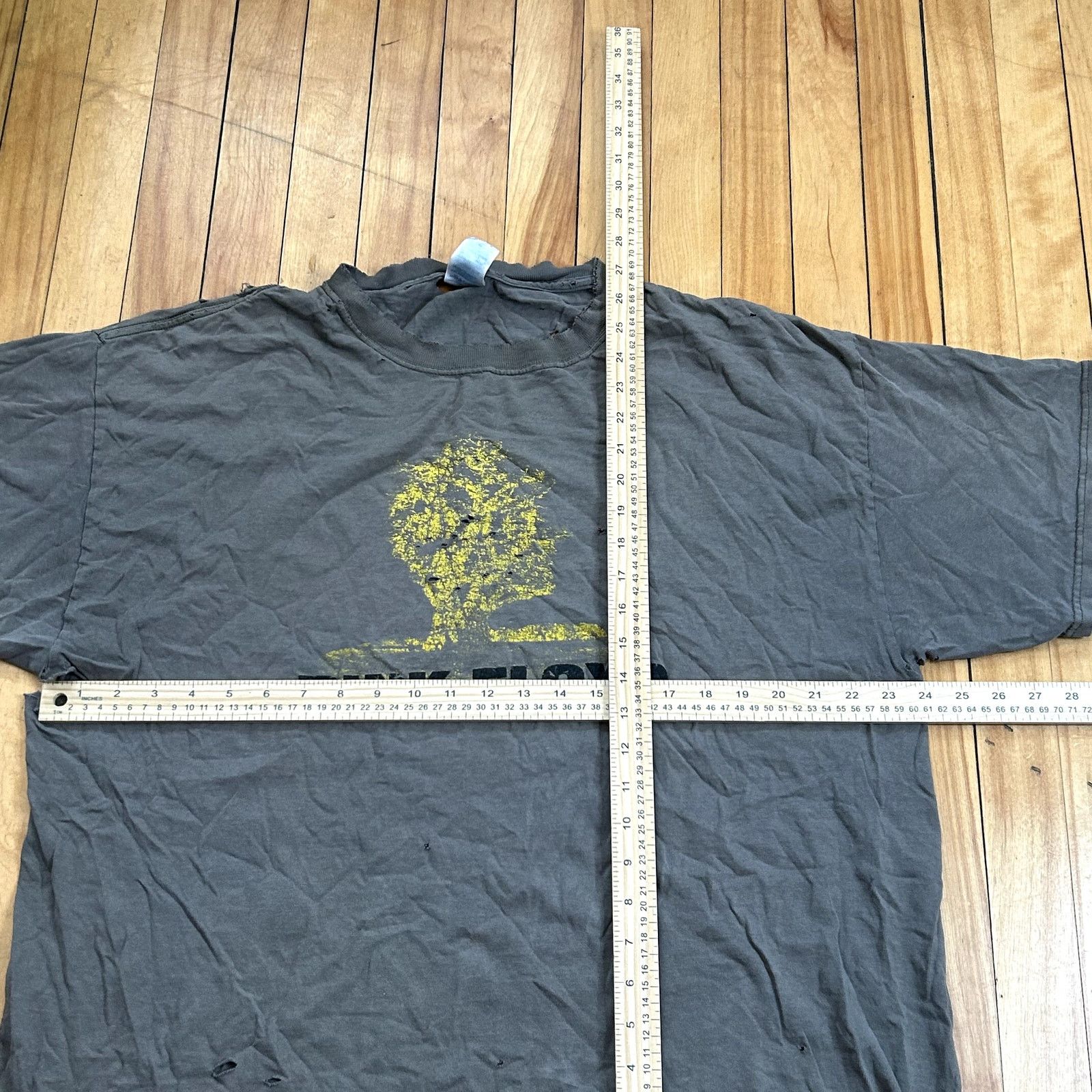 Delta Y2K Thrashed Pink Floyd Tree of Life Band T-Shirt XL Size US XL / EU 56 / 4 - 6 Thumbnail