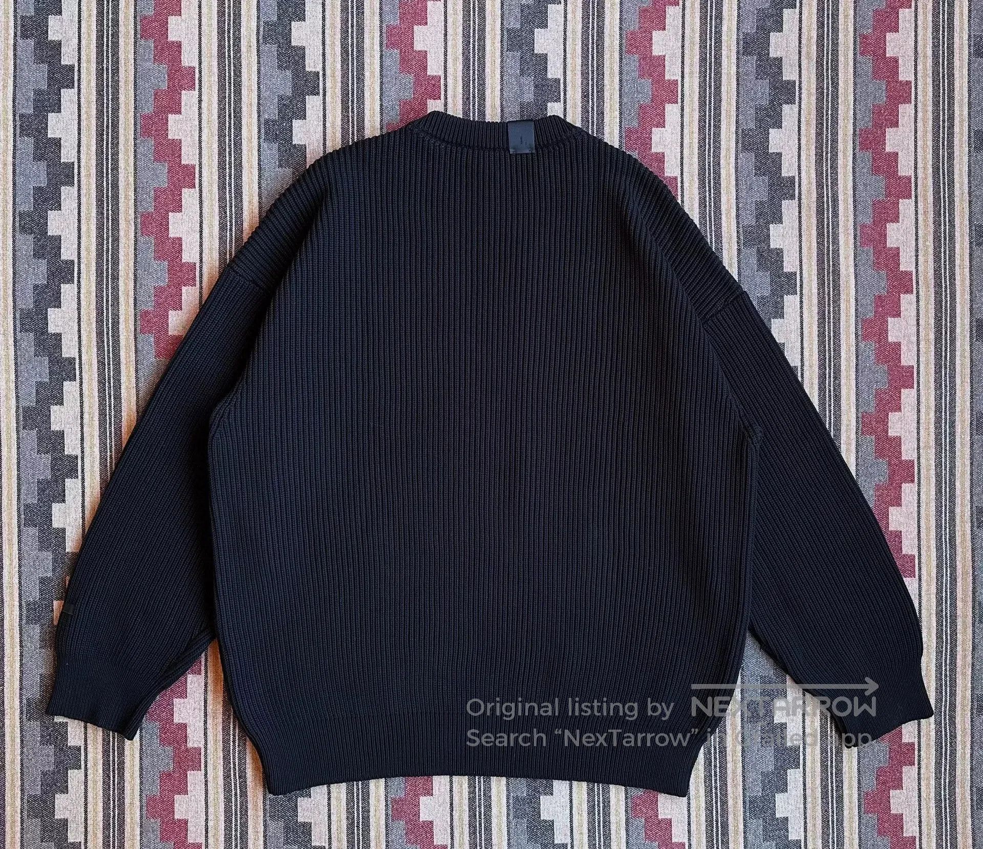 N.Hoolywood n.hoolywood crewneck knit sweater in black. Size US XL / EU 56 / 4 - 2 Thumbnail