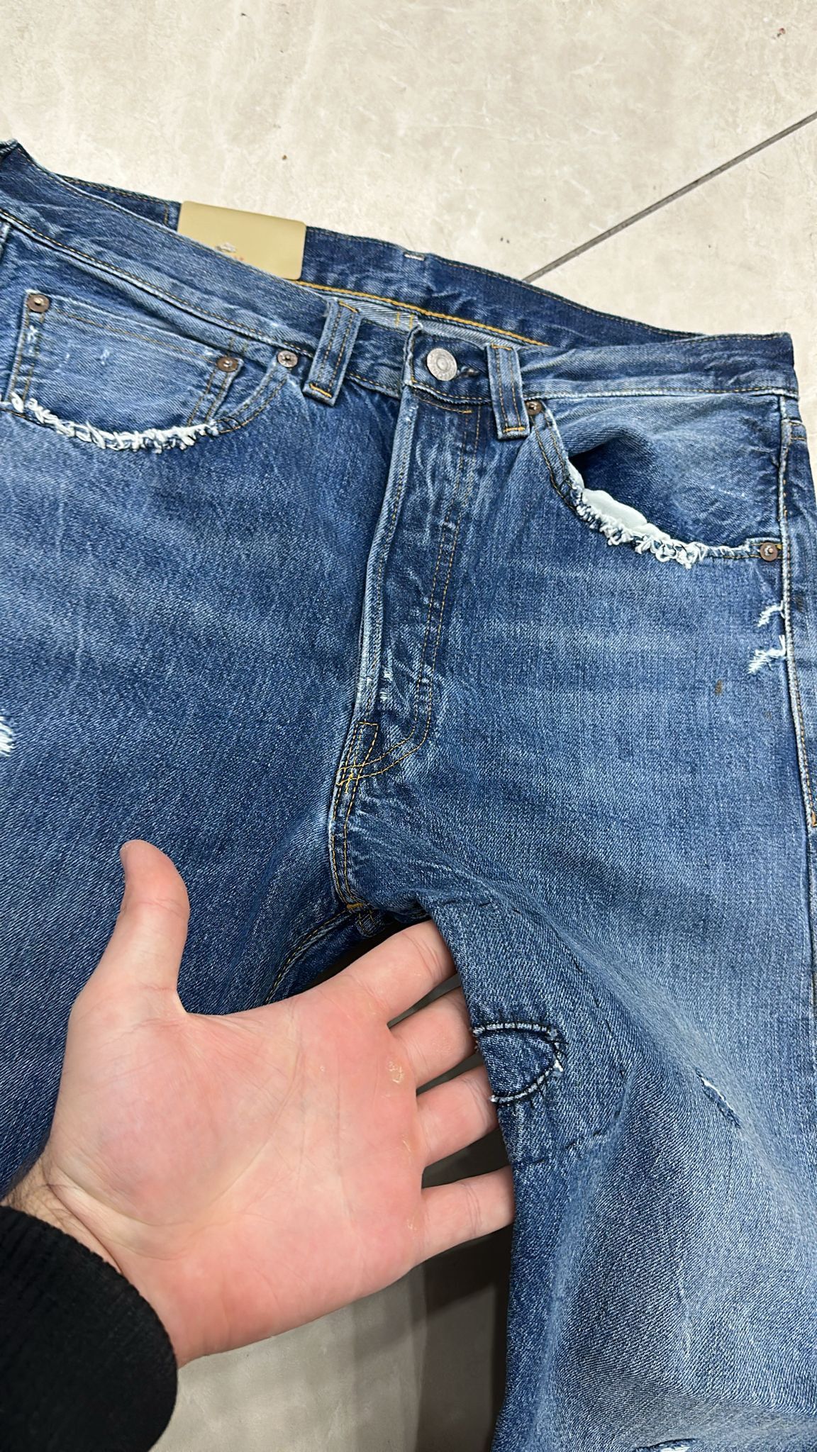 Levi's Vintage Clothing LVC Levi's Vintage Clothing 1947 501XX BigE Selvedge Jeans Size US 32 / EU 48 - 7 Thumbnail