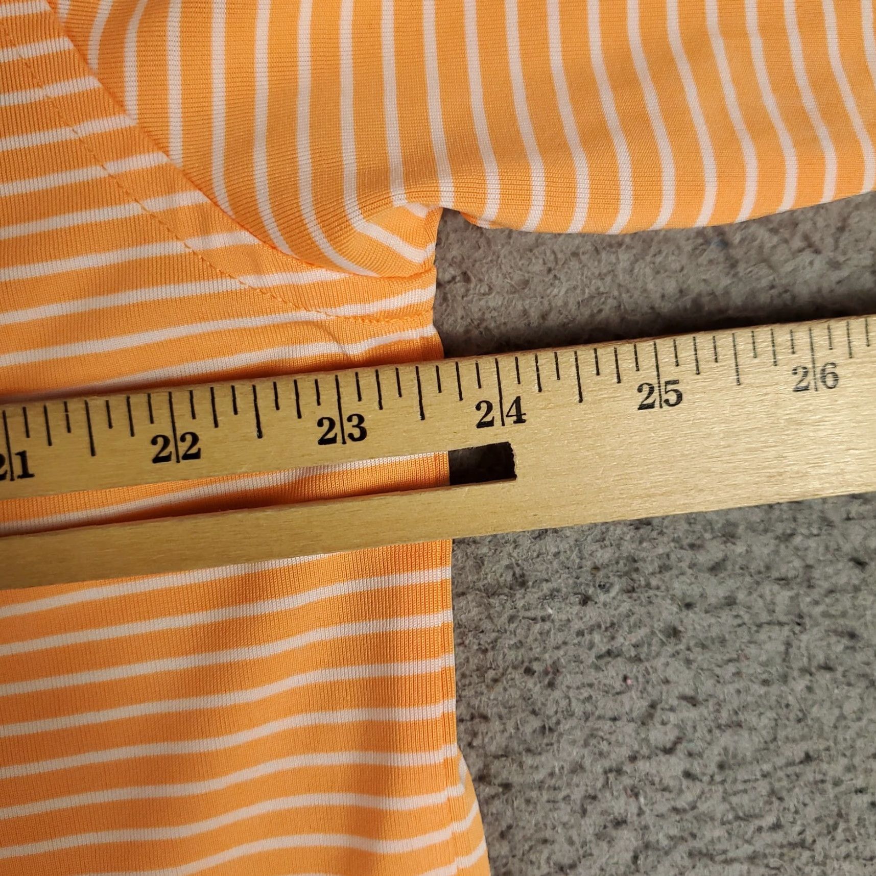 Vintage Donald Ross Polo Shirt Mens Large Orange Striped Golf Casual Short Sleeve Size US L / EU 52-54 / 3 - 6 Thumbnail