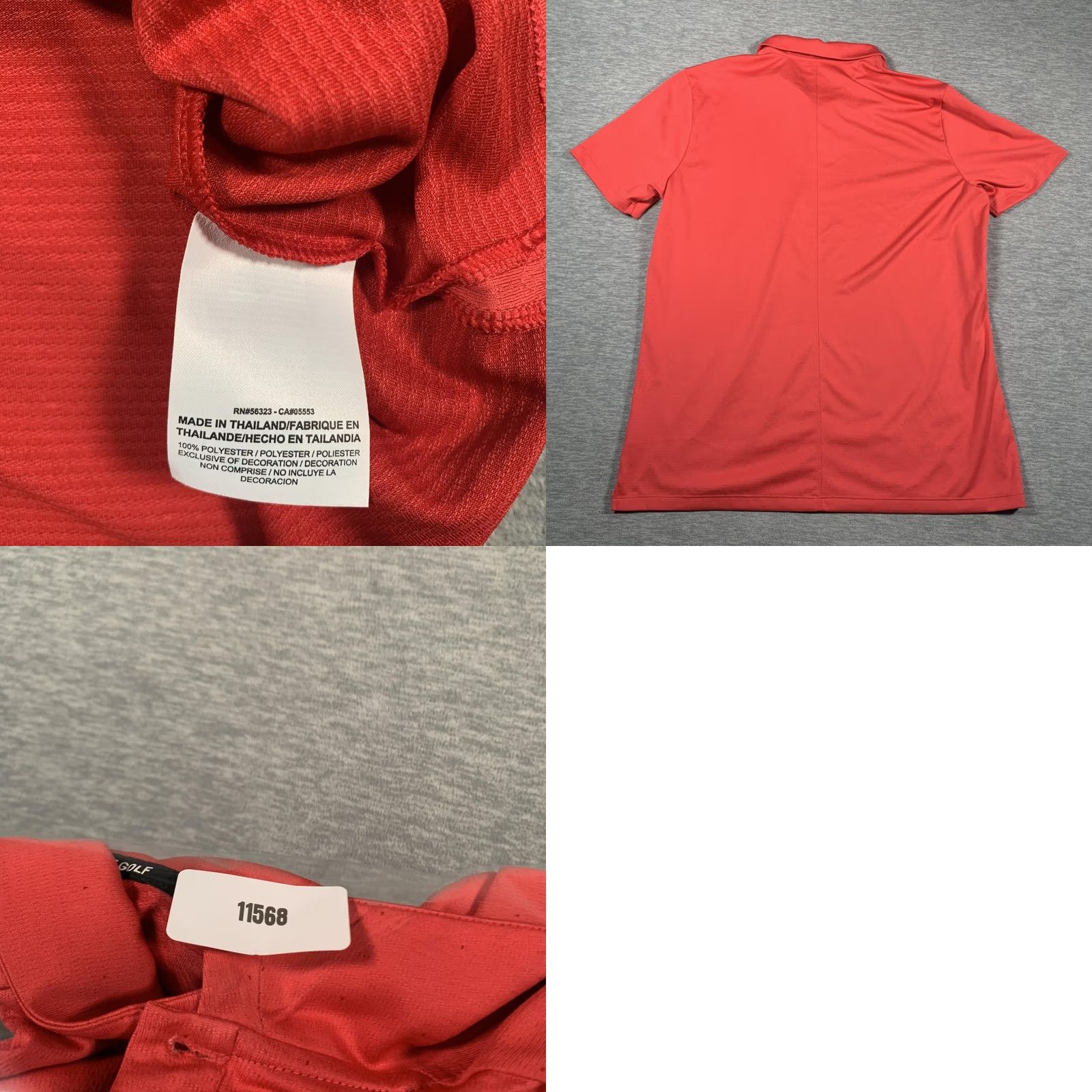 Nike Nike Golf Shirt Mens Large Red Dri-Fit Polo Athletic Performance Lightweight Size US L / EU 52-54 / 3 - 8 Thumbnail